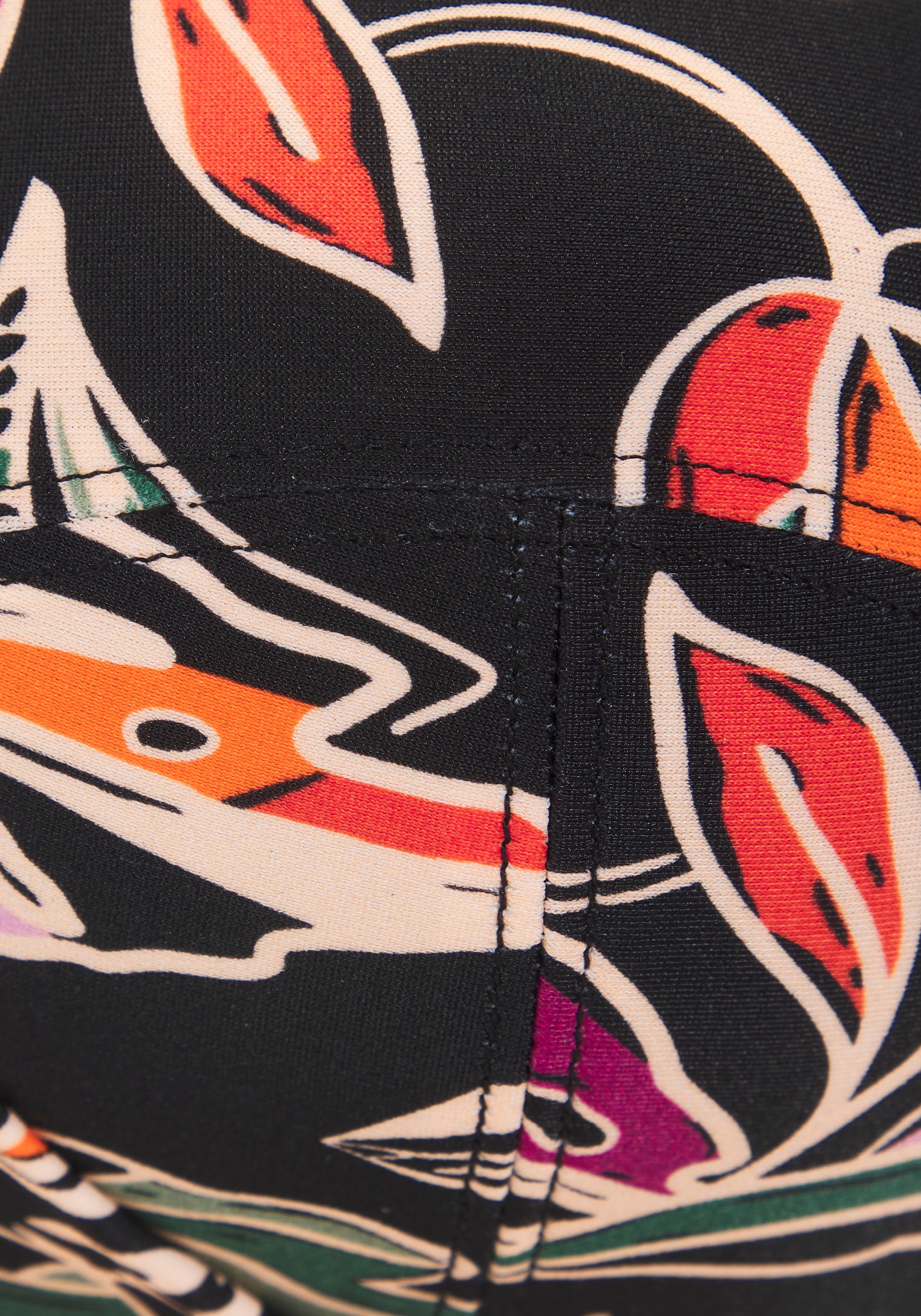 Buffalo Bügel-Bandeau-Bikini-Top »Whoopi« mit modernem Blätterdruck