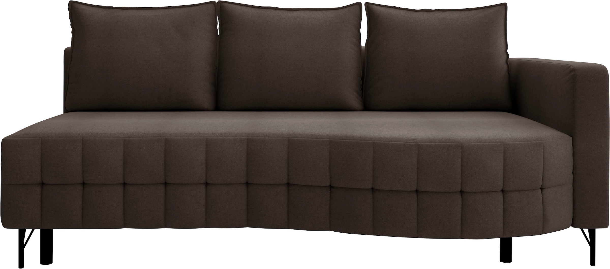 exxpo - sofa fashion Loungesofa »T wiggy Schlafsofa mit Bettfunktion und Bettkasten,« komfortabler Federkern, super Sitzkomfort, elegante Formensprache