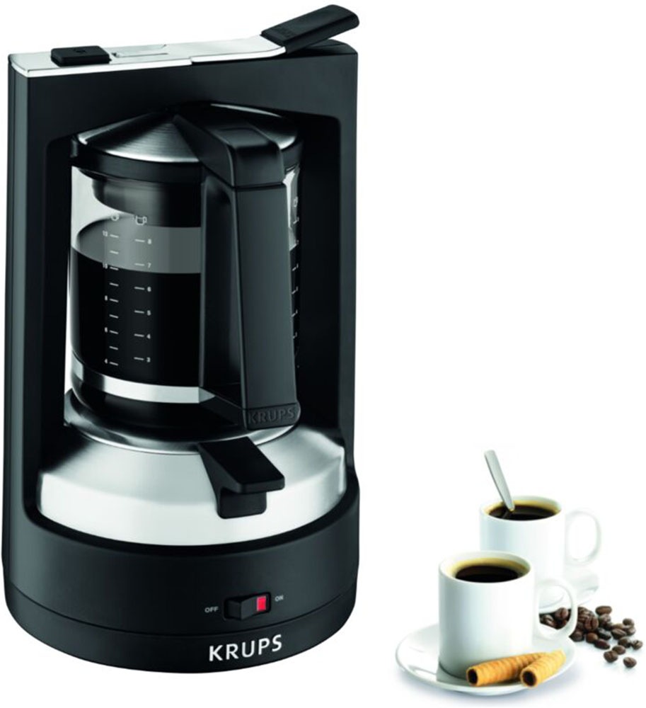 Krups Filterkaffeemaschine »KM4689   T8« 1 l Kaffeekanne Permanentfilter mit Druckbrühsystem