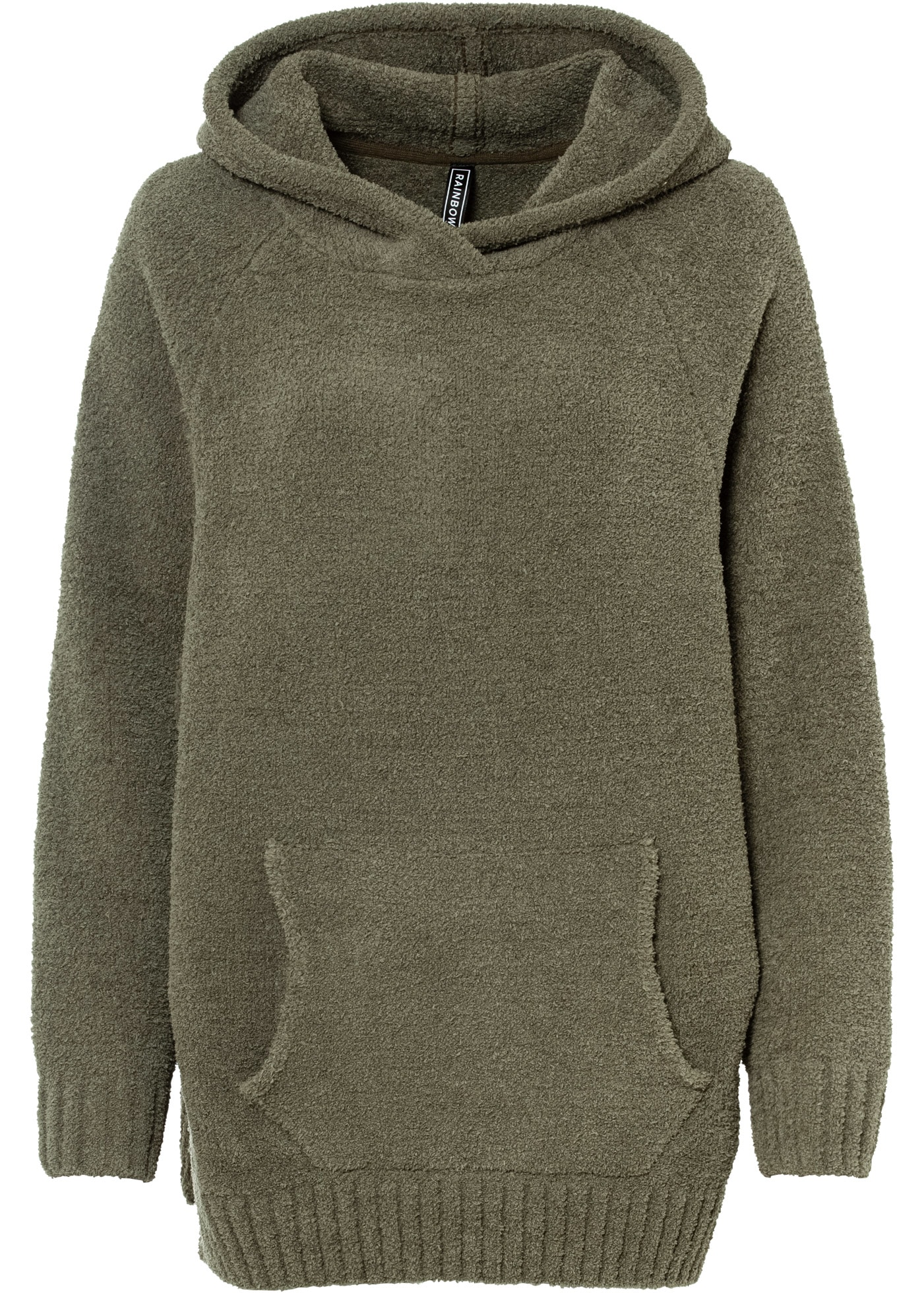 bonprix Strickpullover Kapuzenpullover in Teddy-Fleece