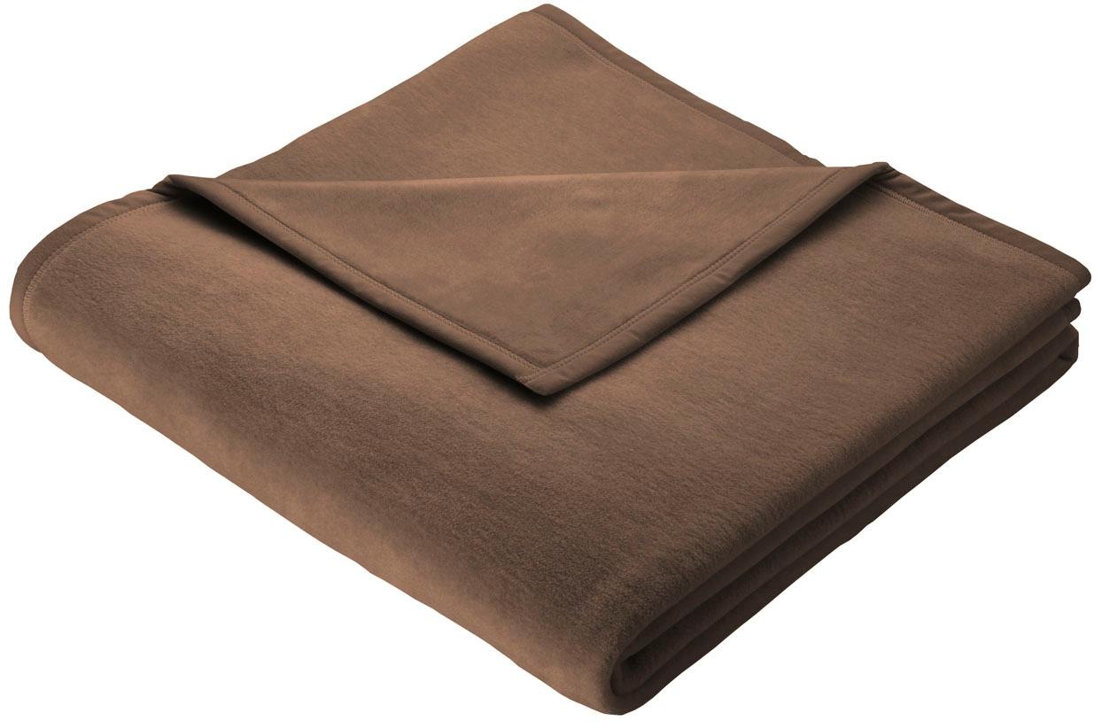 Biederlack Wohndecke »Squares«, im Uni Design, Kuscheldecke