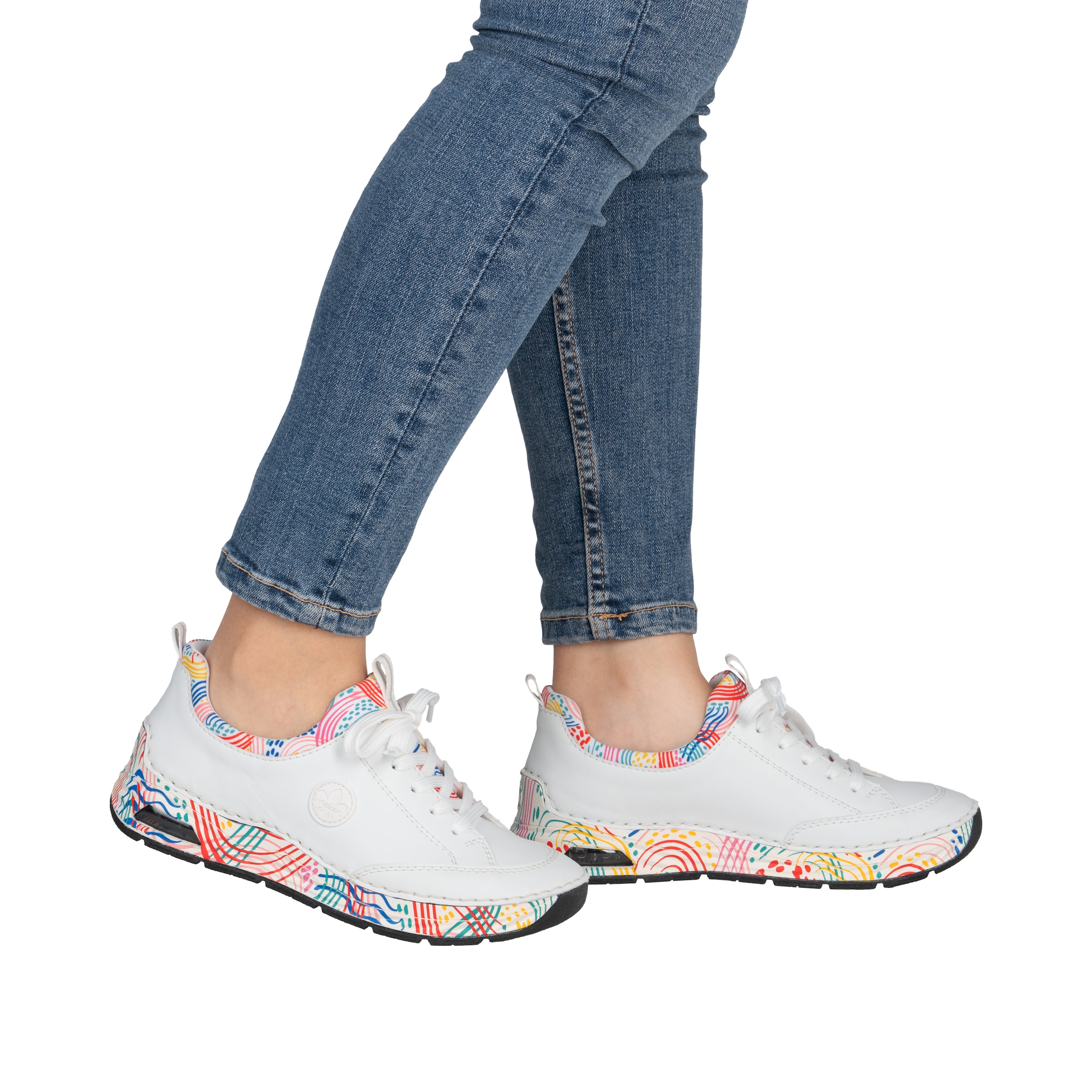 Rieker Slip-On Sneaker  Schlupfschuh, Freizeitsneaker, Halbschuh mit elastischem Einstieg