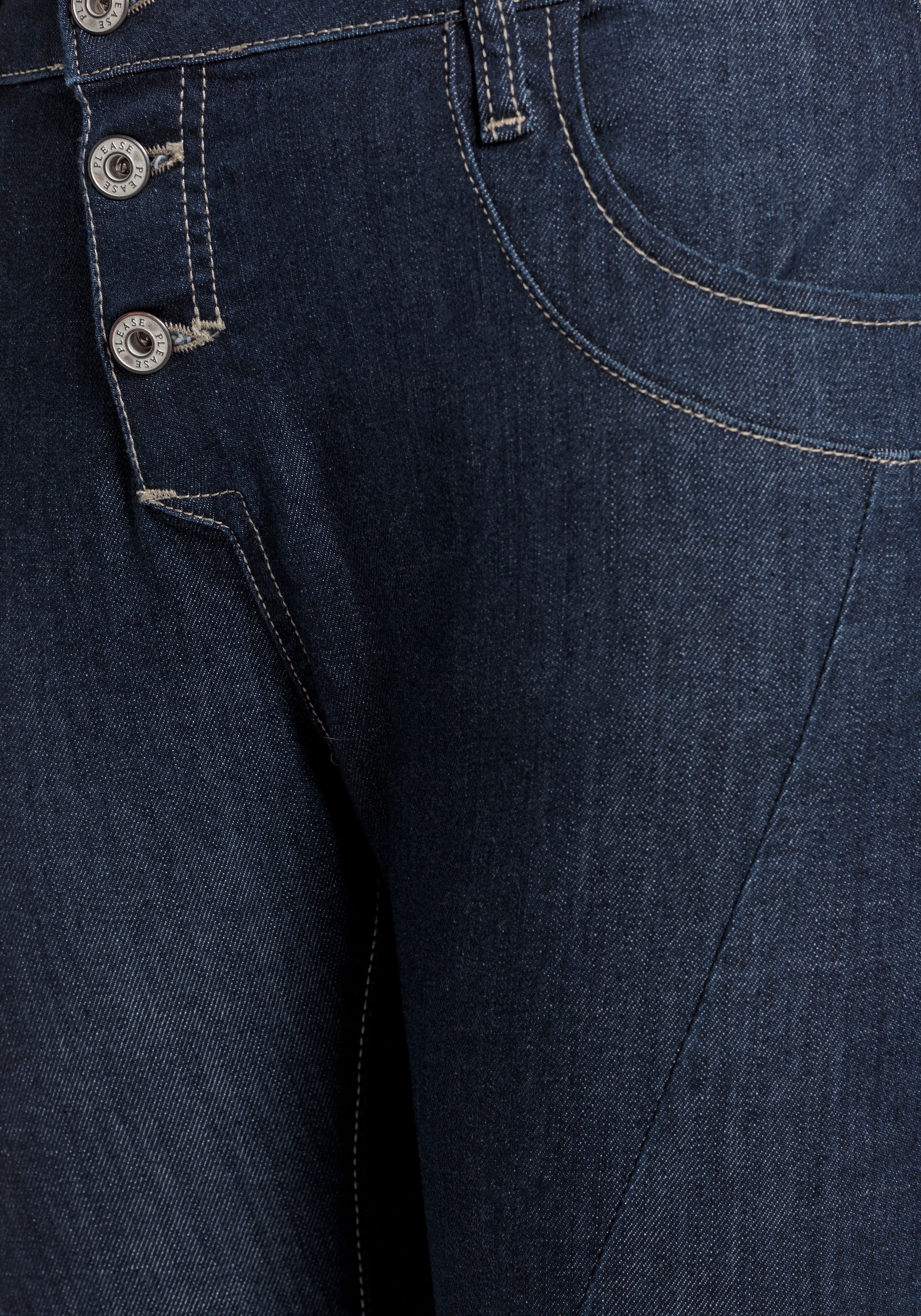 Please Jeans 5-Pocket-Jeans, Sichtbare Knopfleiste