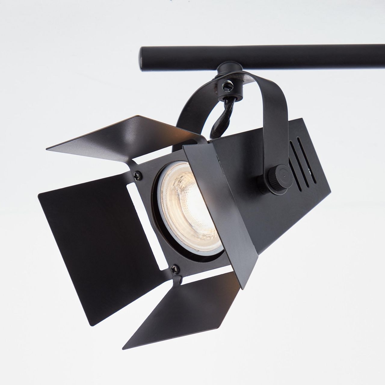 Brilliant Deckenstrahler »Movie«, 2 flammig, Leuchtmittel GU10 | LED wechselbar, LED Spotrohr 2flg schwarz matt