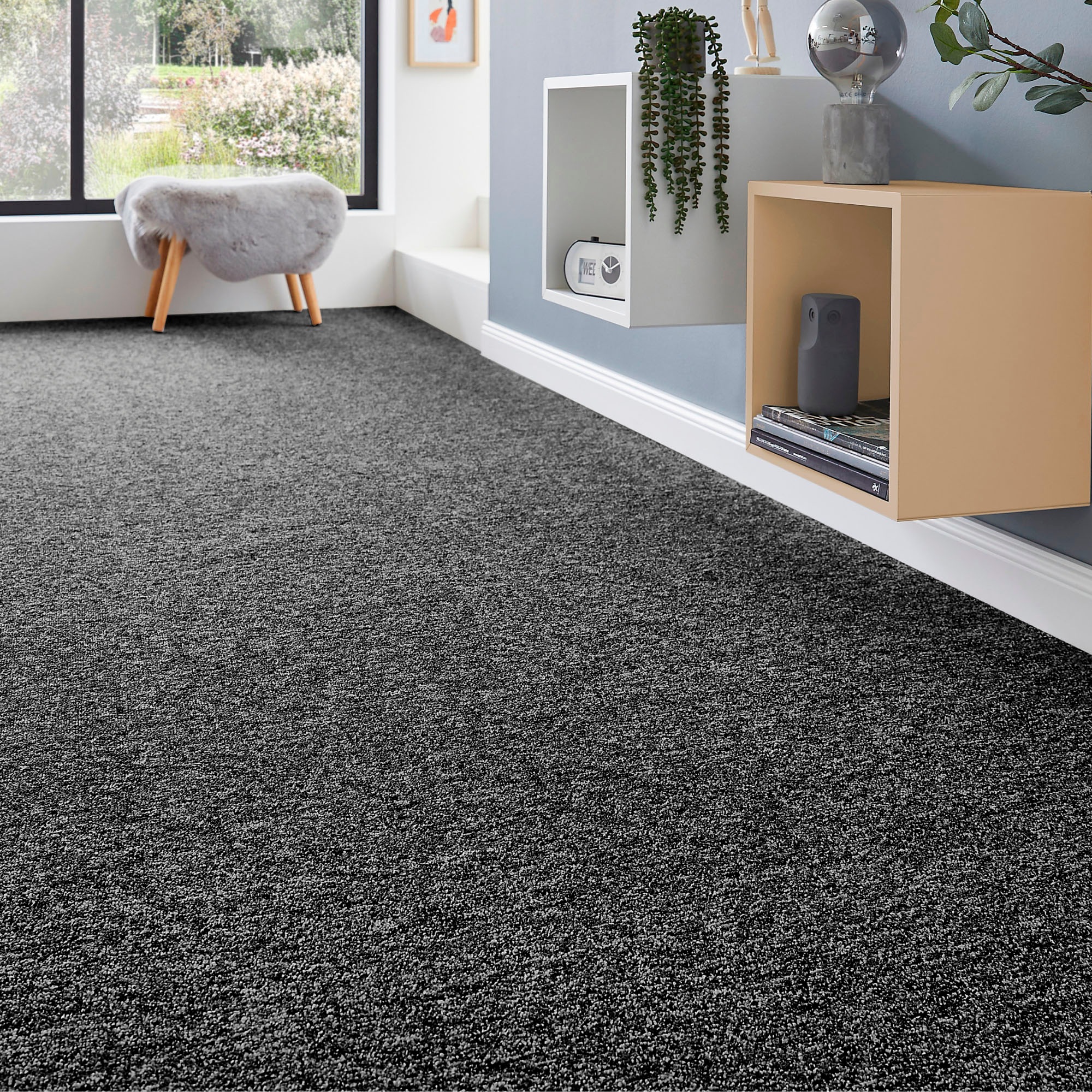 Andiamo, Teppichboden »Matz, Schlinge, Made in Belgium« rechteckig 6 mm Höhe meliert, Breite 400 cm oder 500 cm, strapazierfähig & pflegeleicht, 