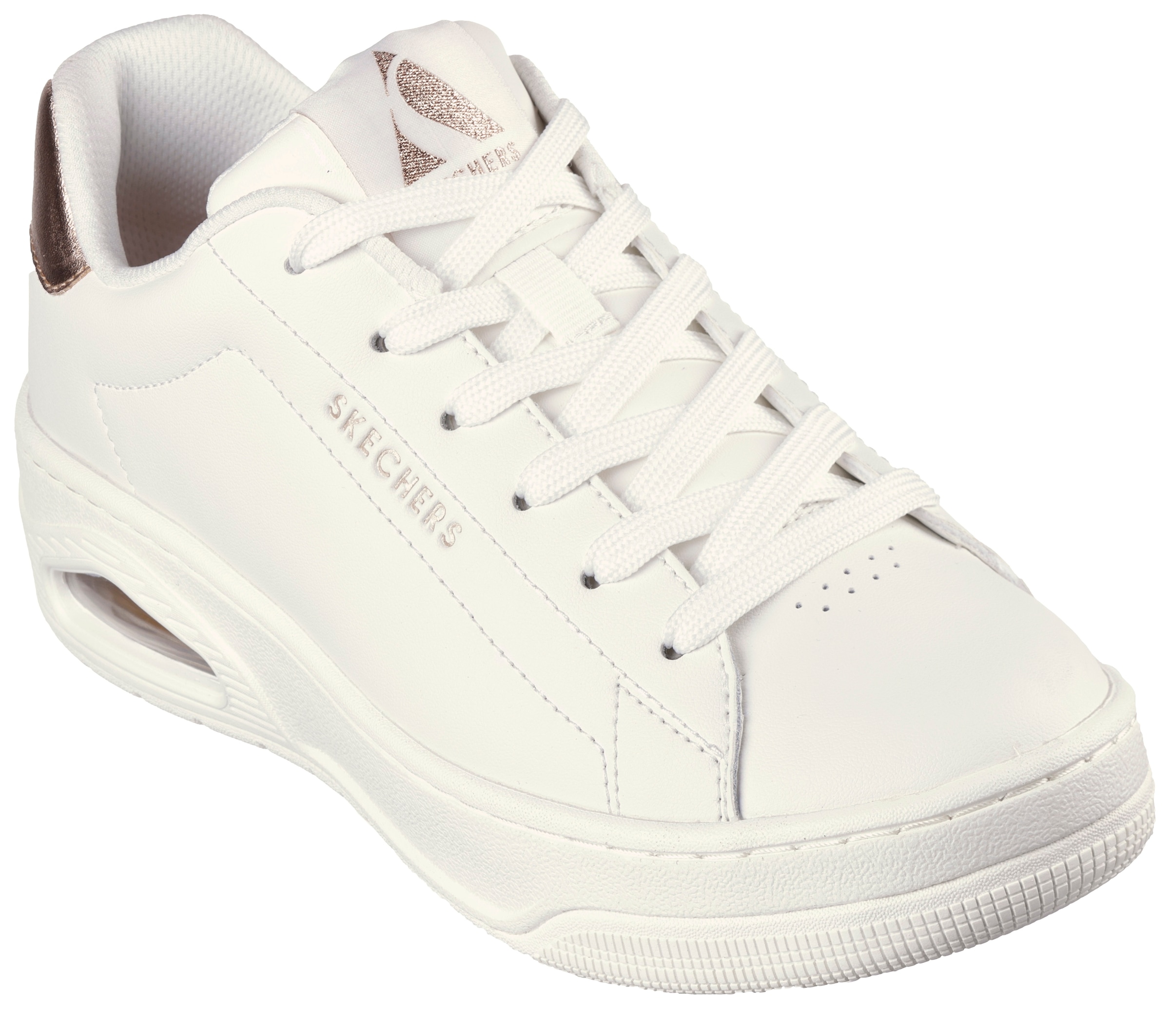 Sneaker »UNO COURT«, mit Metallic-Applikation, Freizeitschuh, Halbschuh, Schnürschuh