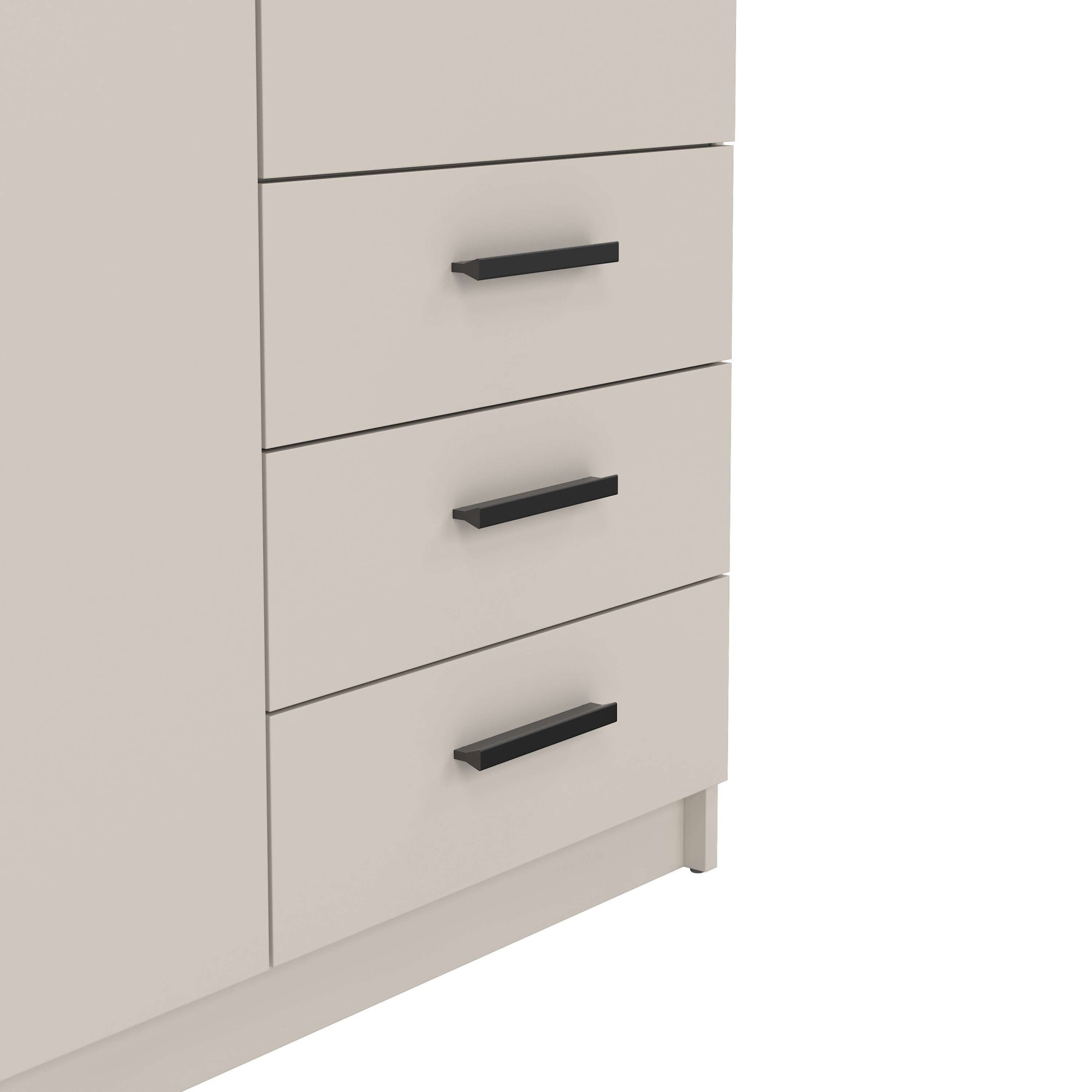 Home affaire Kleiderschrank »Sprint, viel Stauraum, robuste Qualität, 3 Breiten 98, 147, 195 cm« Breite 98,5/147 oder 195,5 cm, je mit Einlegeböden und Kleiderstange