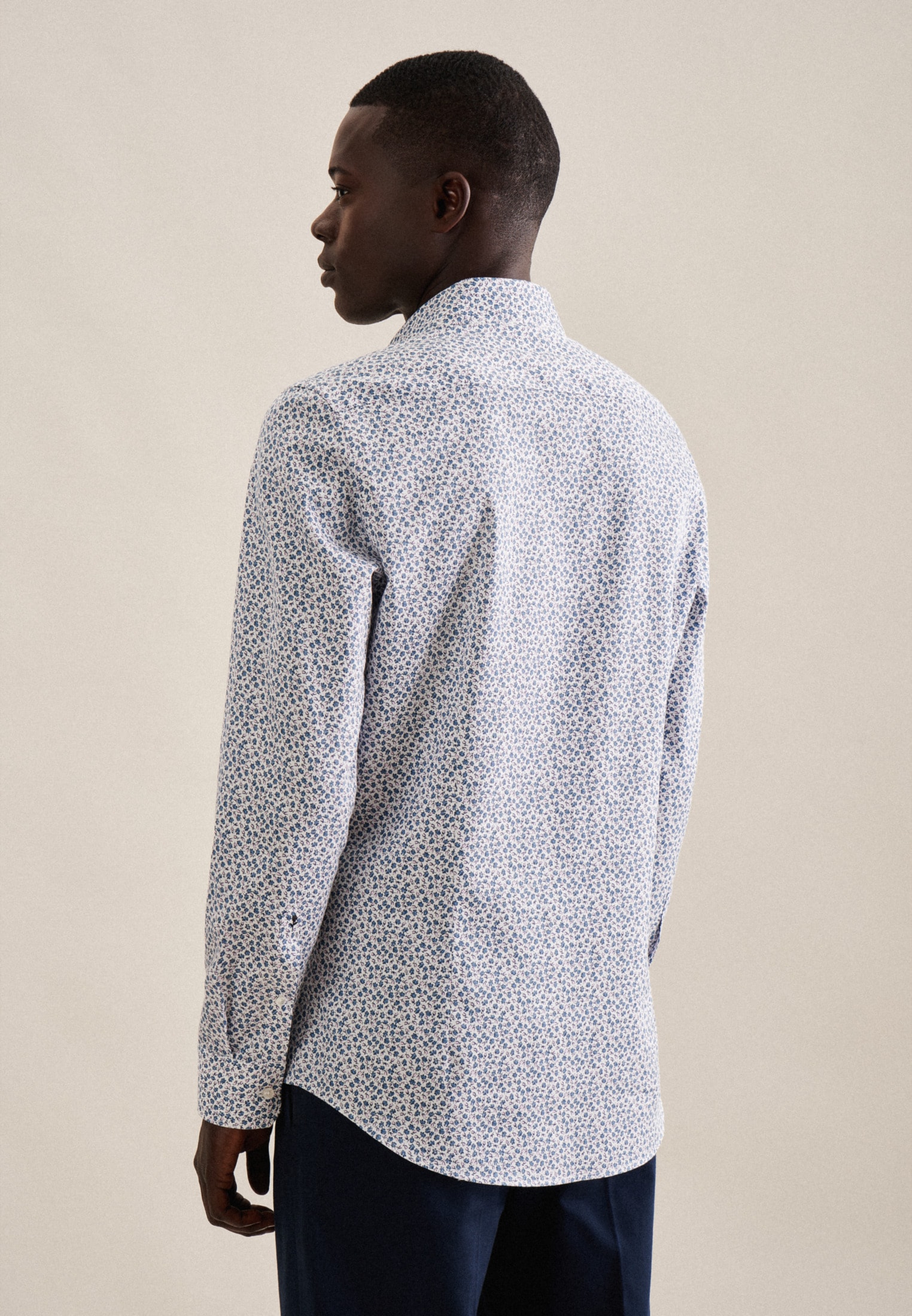 seidensticker Businesshemd »Slim« Slim 1/1 Kentkragen Floral