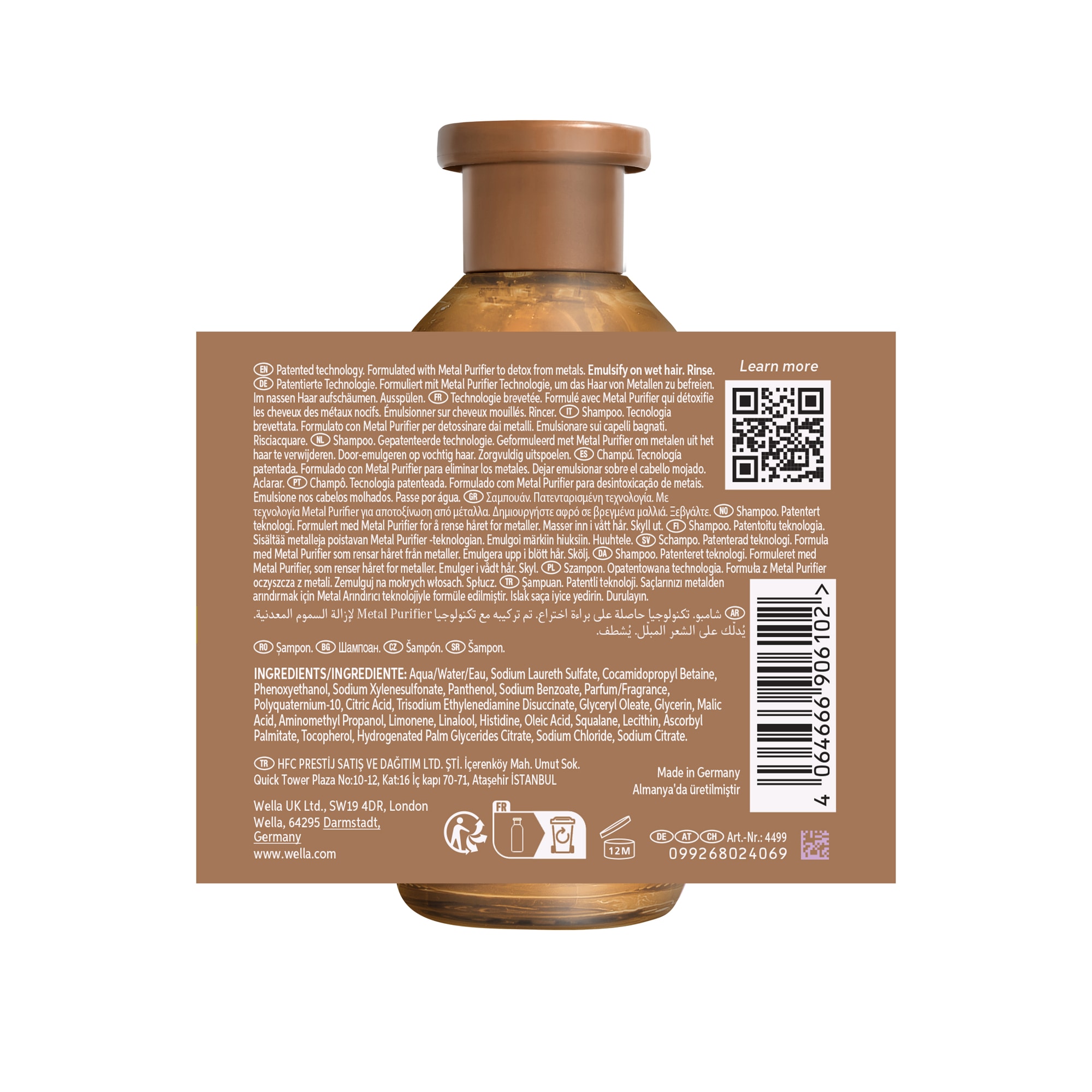 Wella Professionals Haarshampoo »ULTIMATE SMOOTH SHAMPOO« ultimativer Glanz, sorgt für weiches Haar, pflegend