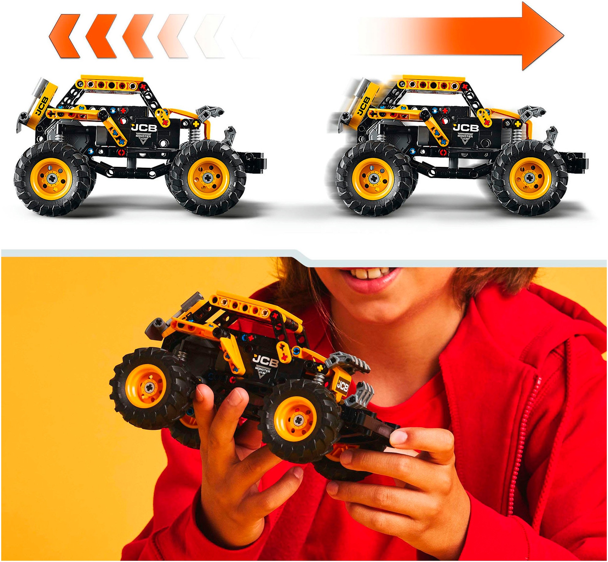 LEGO® Konstruktionsspielsteine »Monster Jam™ DIGatron™ (42199), LEGO Technic«, (218 St.), Made in Europe