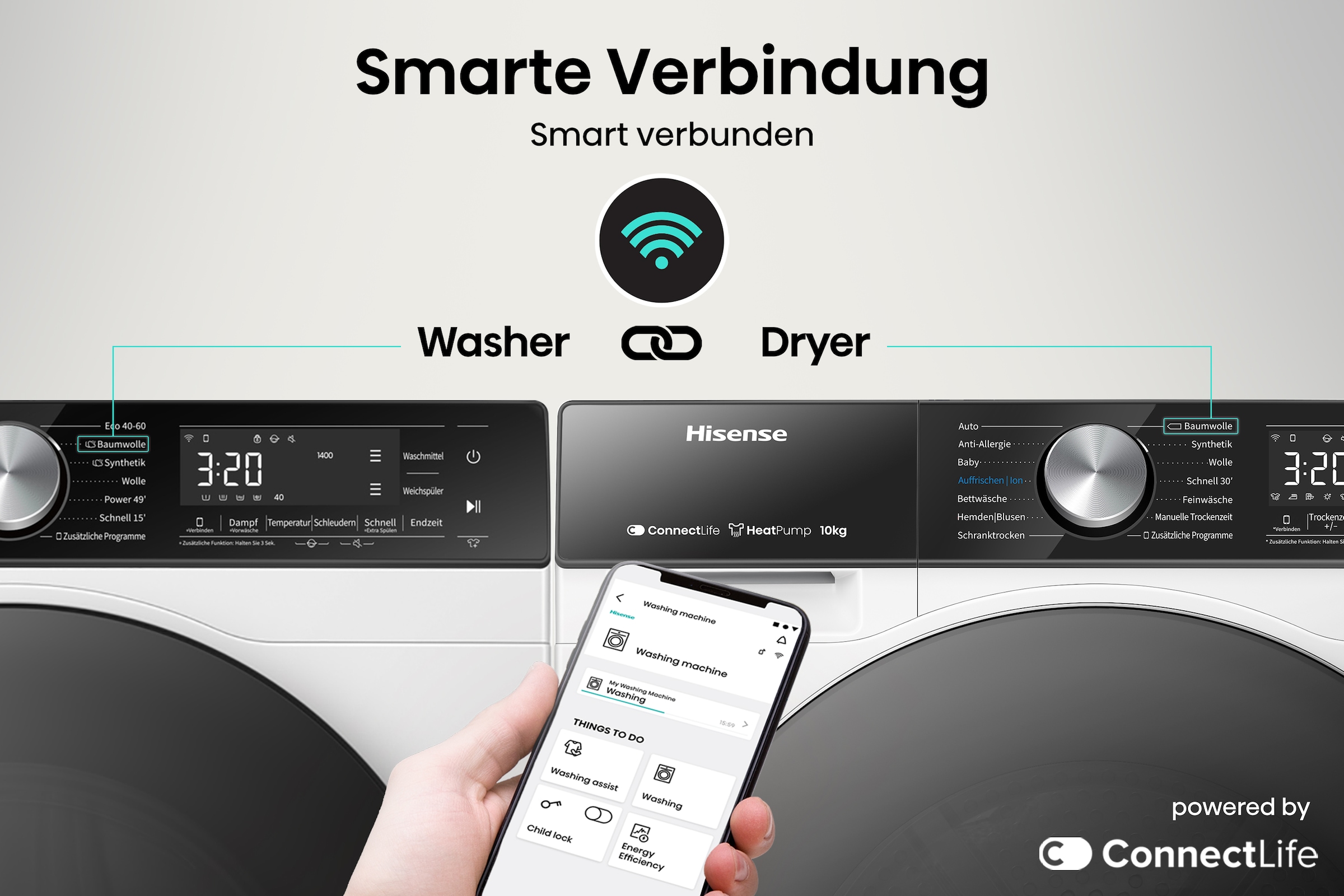 Hisense Wärmepumpentrockner »DH5S102B«, 10 kg
