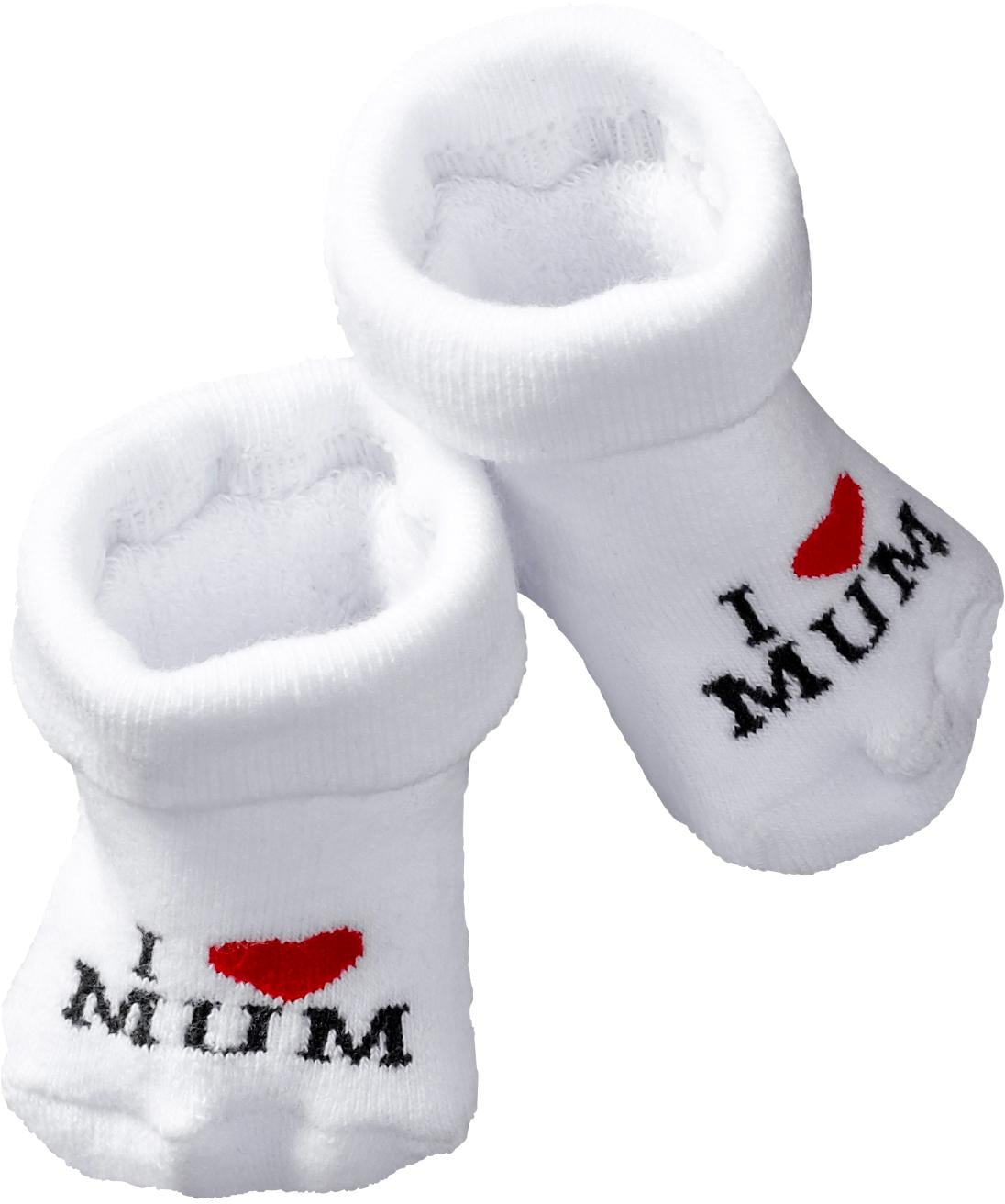 Vivance Umschlagsocken »I Love Mum, I Love Dad«, (Packung, 4 Paar), mit Umschlagbündchen