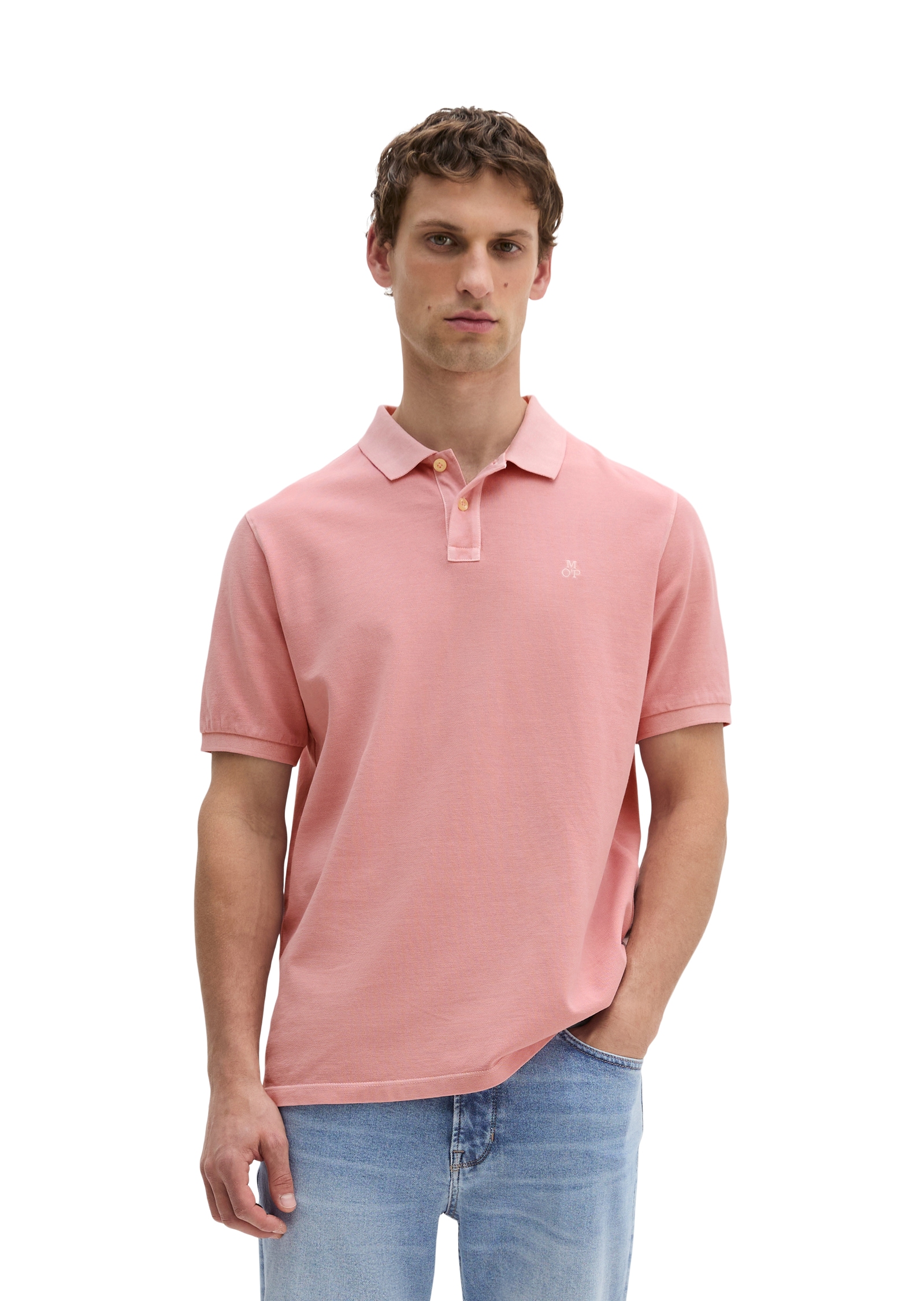 Marc O'Polo Poloshirt Piqué regular garment-dyed aus Bio-Baumwolle