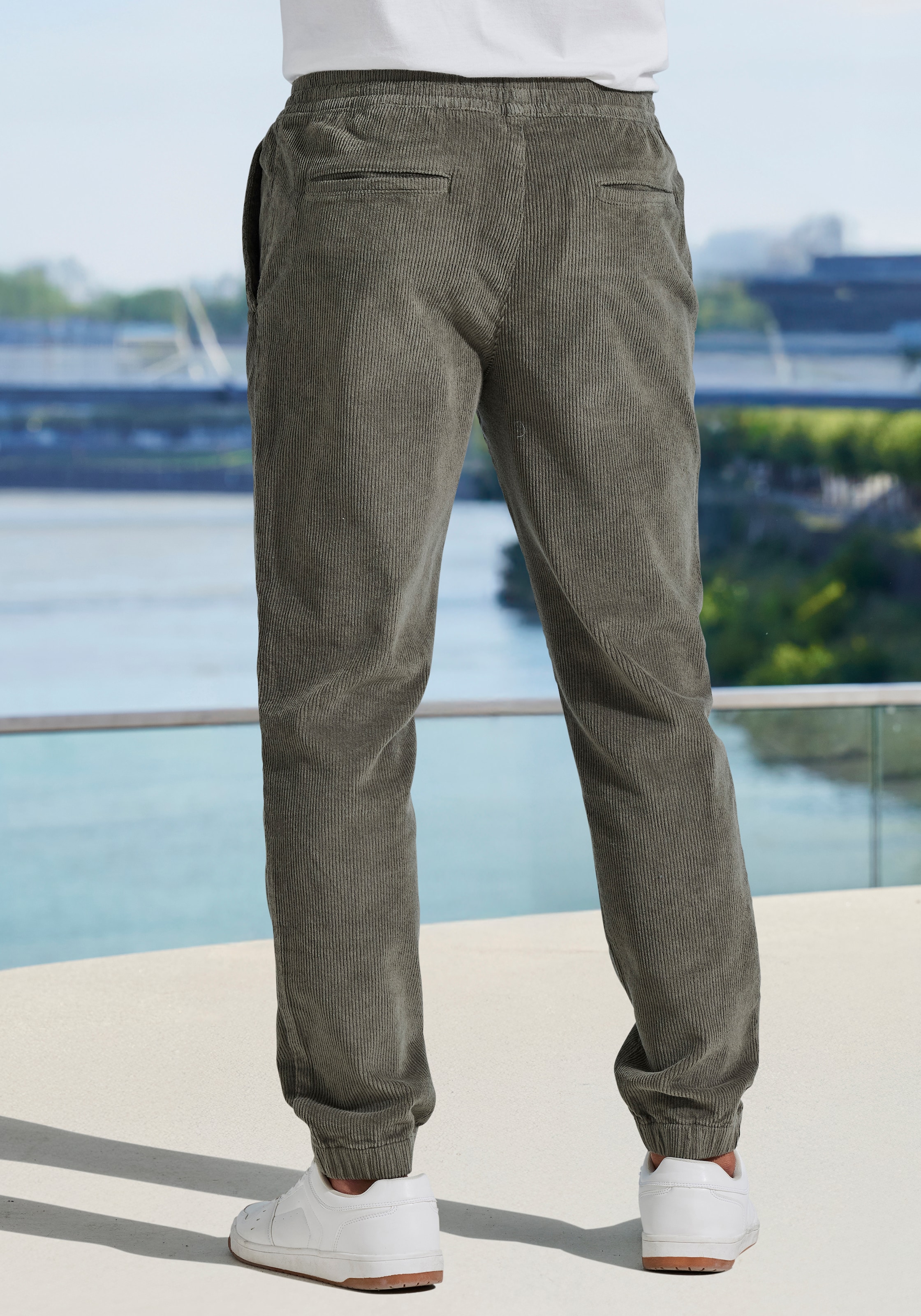 John Devin Jogger Pants »- elastische Cordhose im Jogg Pants Style«, auch in großen Größen