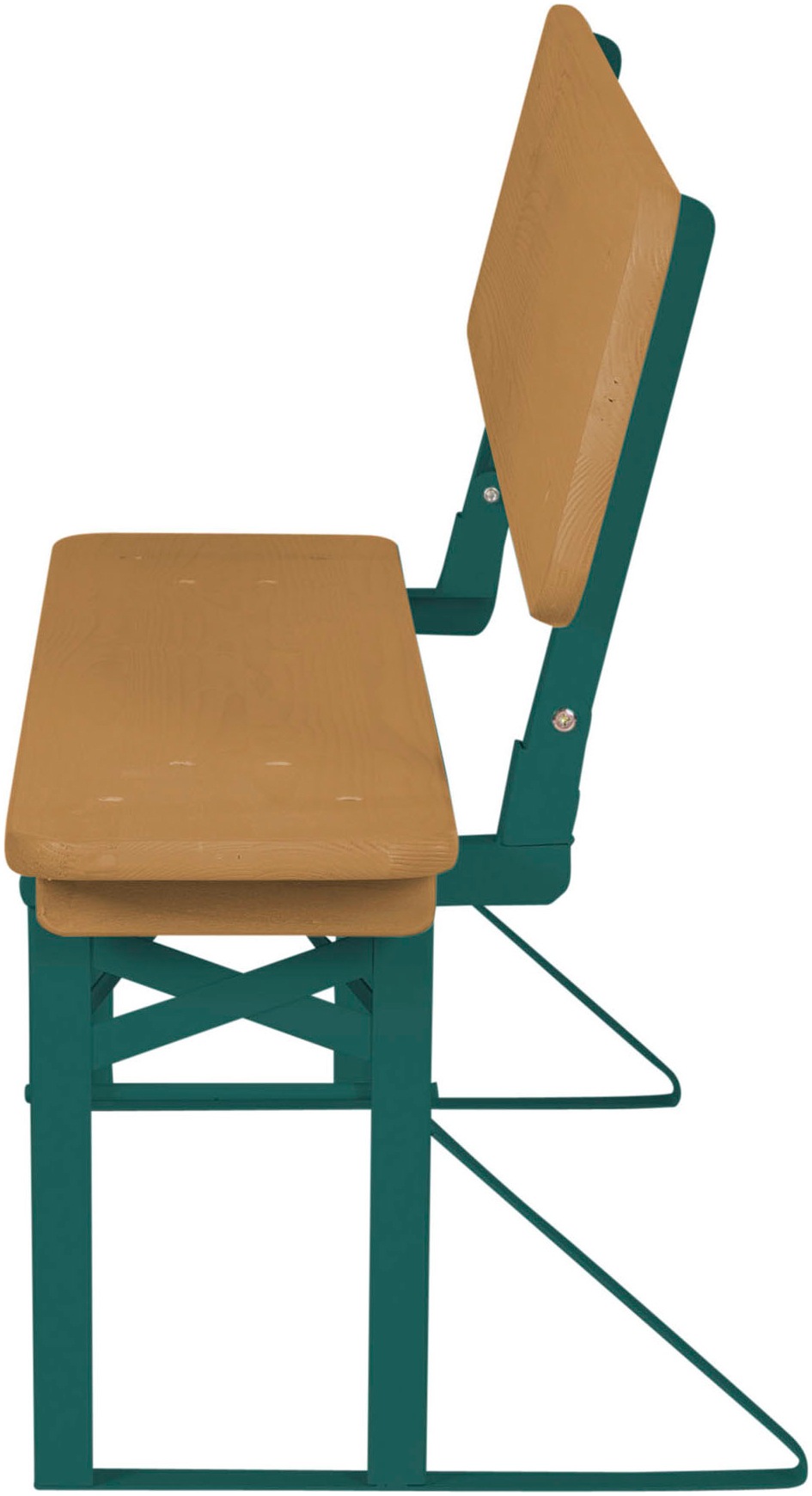 roba® Kindersitzgruppe »Outdoor Party-Garnitur für Kinder, natur/grün, aus Holz«, (3 tlg.), mit Lehne; FSC® - schützt Wald - weltweit