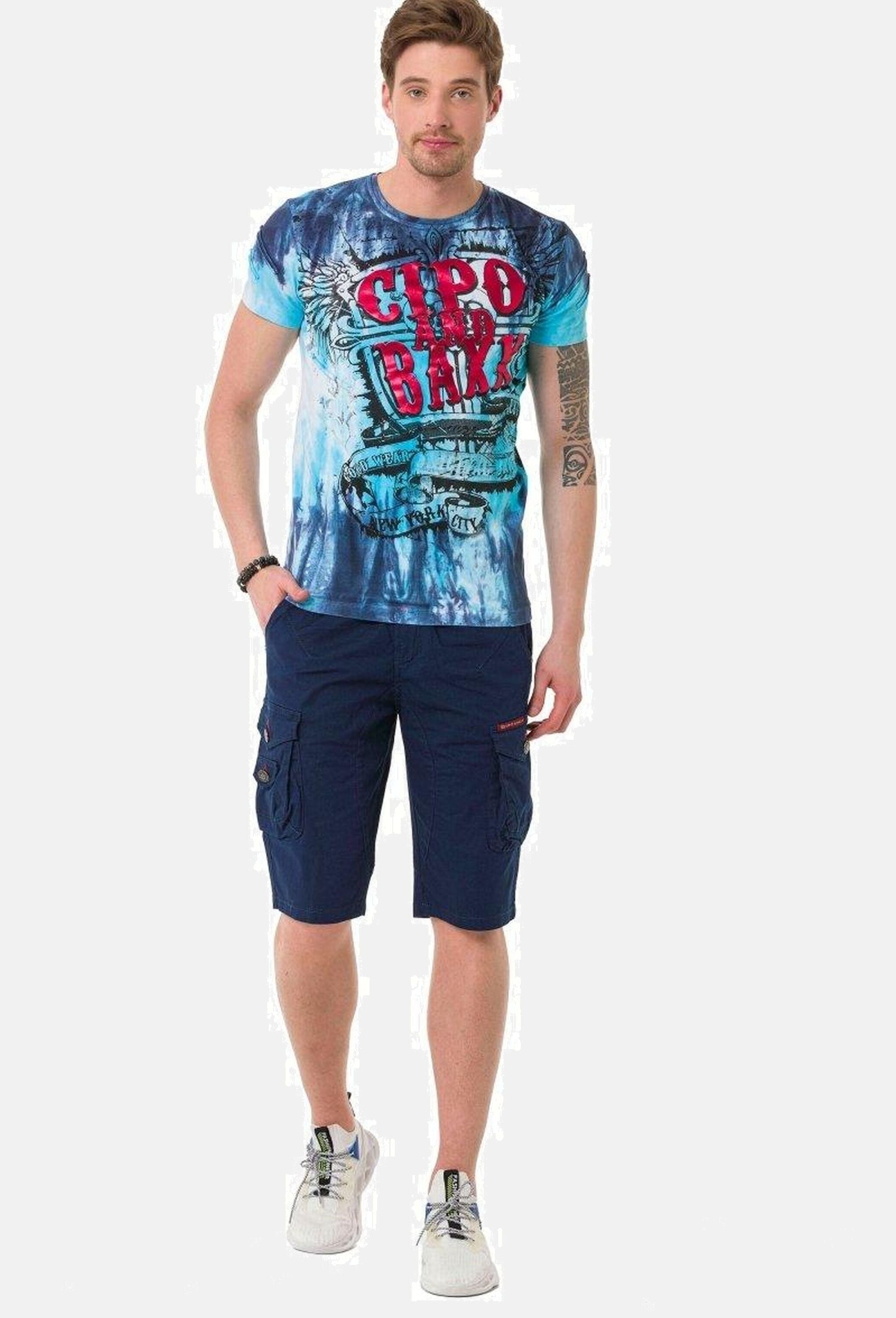 Cipo & Baxx Jeansbermudas »Cipo & Baxx Bermuda & Short« mit praktischen Beintaschen, CK265