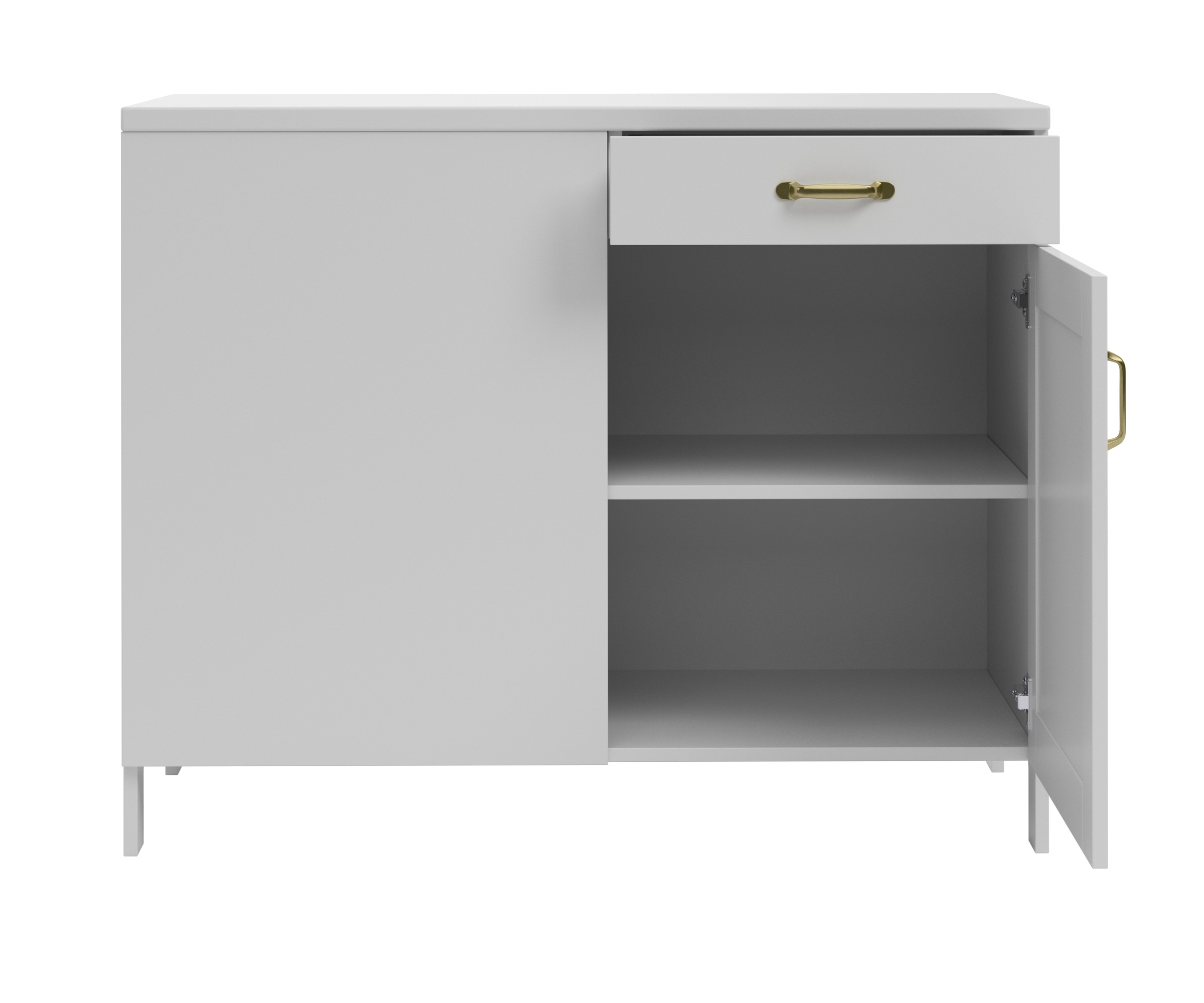 Home affaire Eckunterschrank »Alba«, (1 St.), Breite 110 cm, Kiefer massiv, 1 Tür, 1 Schubkasten