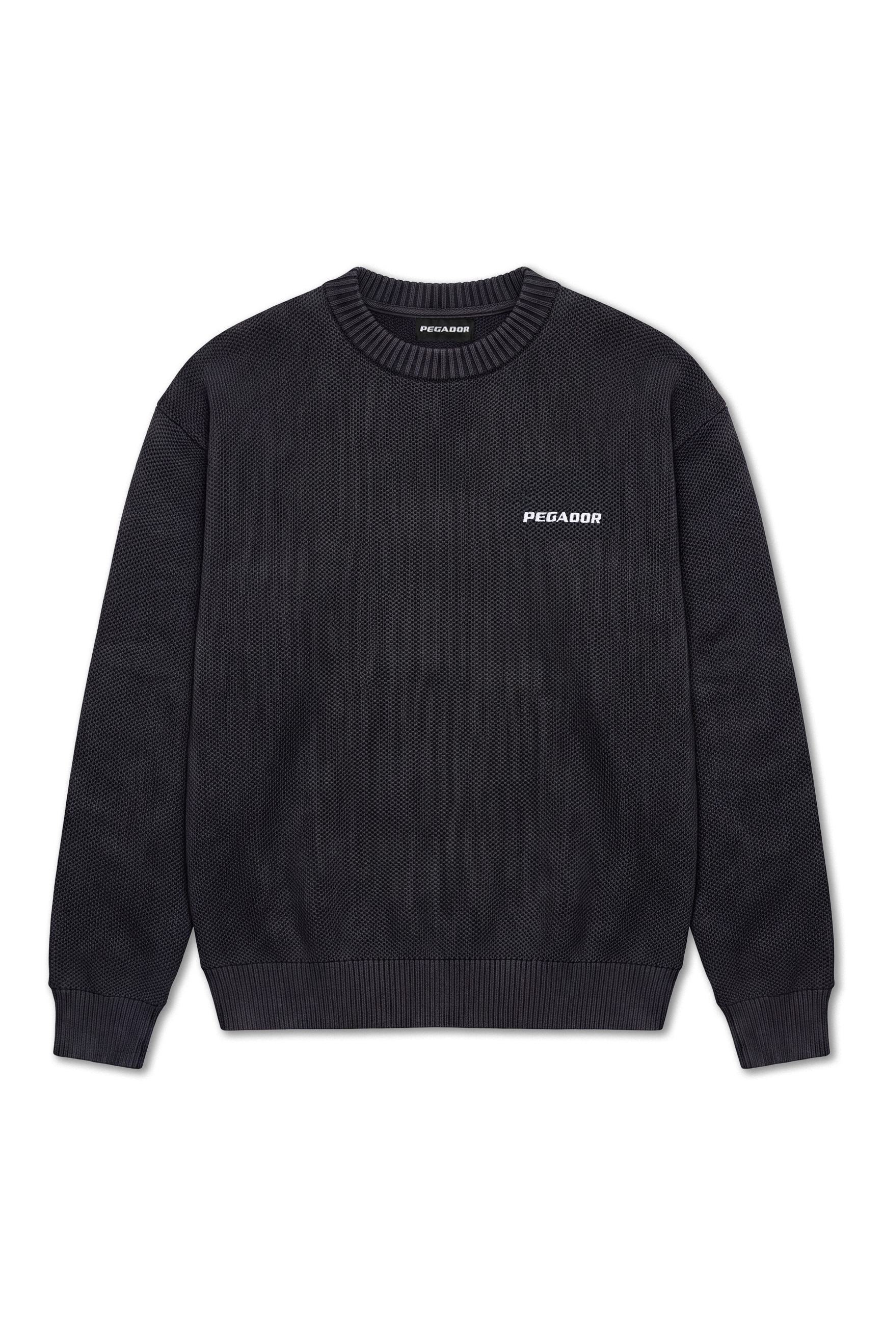 PEGADOR Rundhalspullover »Logo Oversized Knit Sweater« Baumwollmischung, oversize