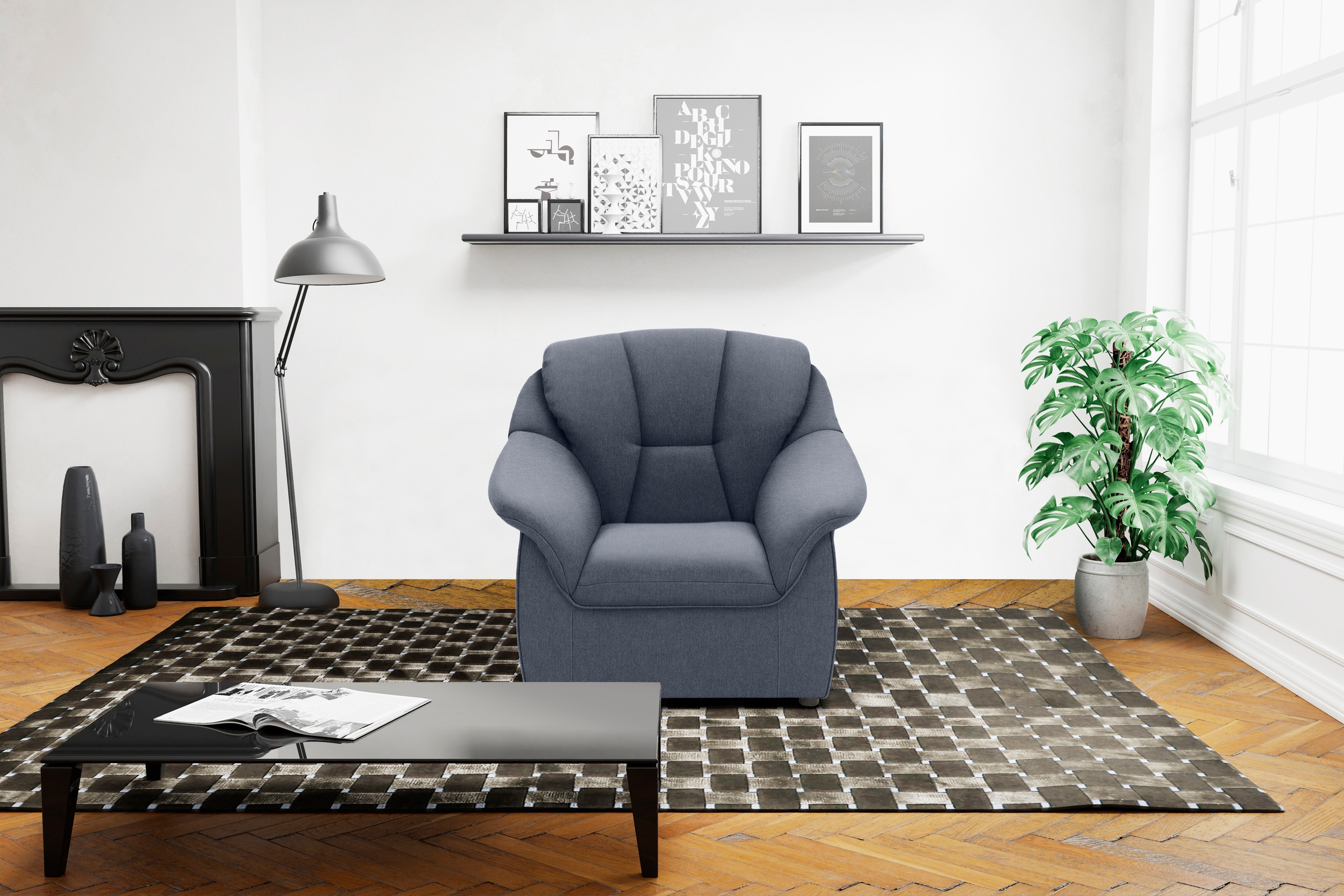 DOMO collection Sessel »Faenza für kleine Räume, zeitlos und elegant, kompakte Maße«