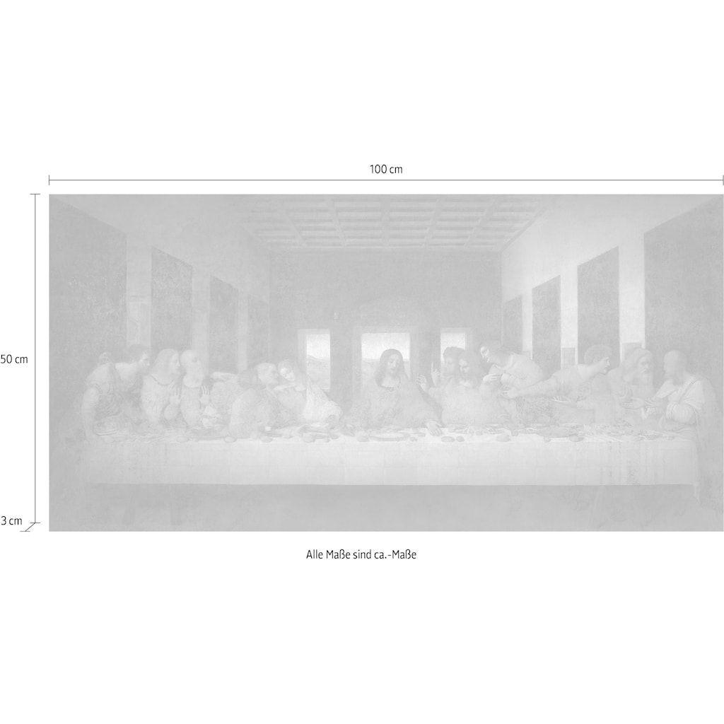 DELAVITA Deco-Panel »LEONARDO DA VINCI / Das letzte Abendmahl«, (100/3/50 cm)