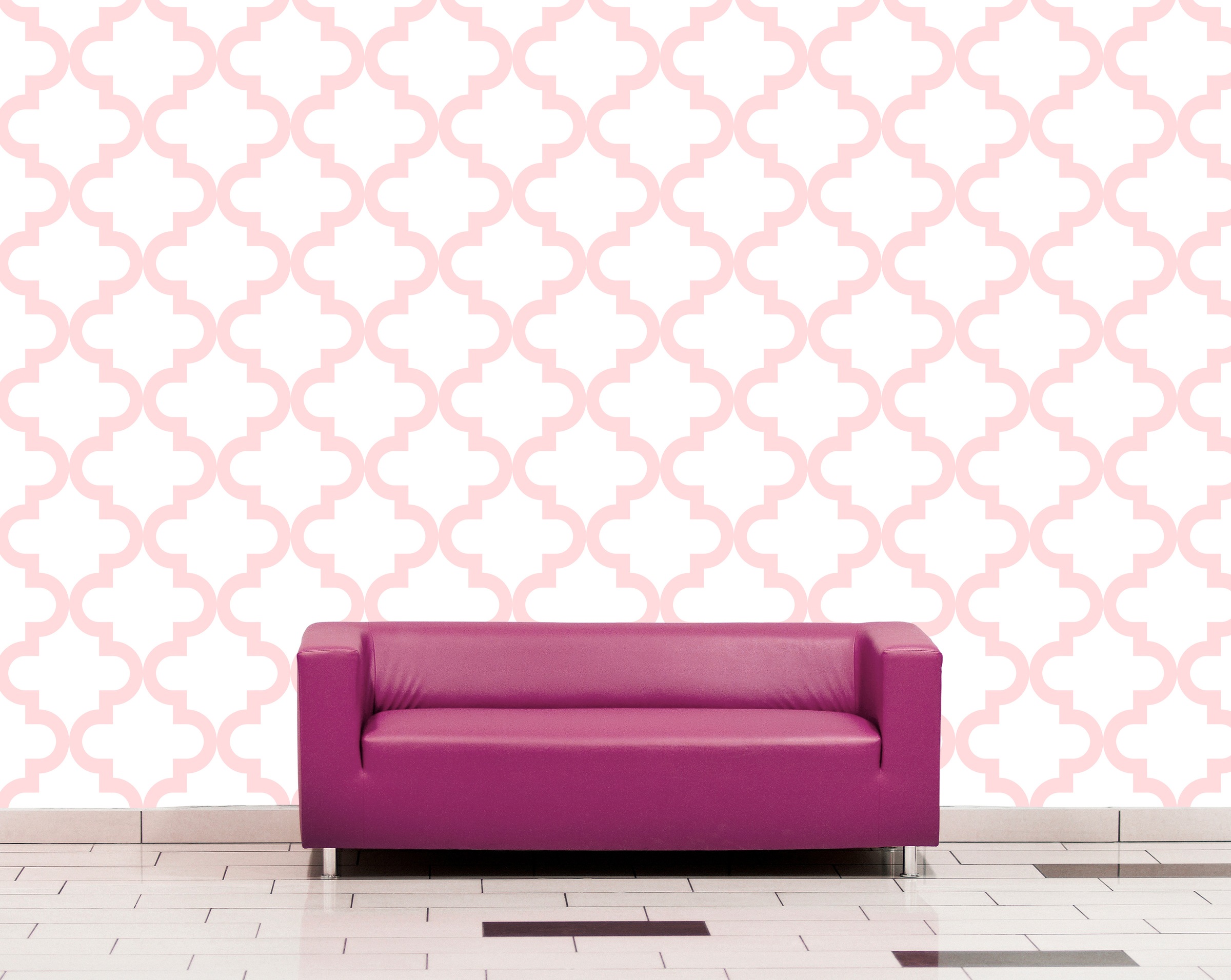 queence Vinyltapete »Quek - rosa« Farbverlauf | abstrakt | bedruckt | gemustert glatt 90x250cm, selbstklebend, kinderleichte Anbringung, , Sticker