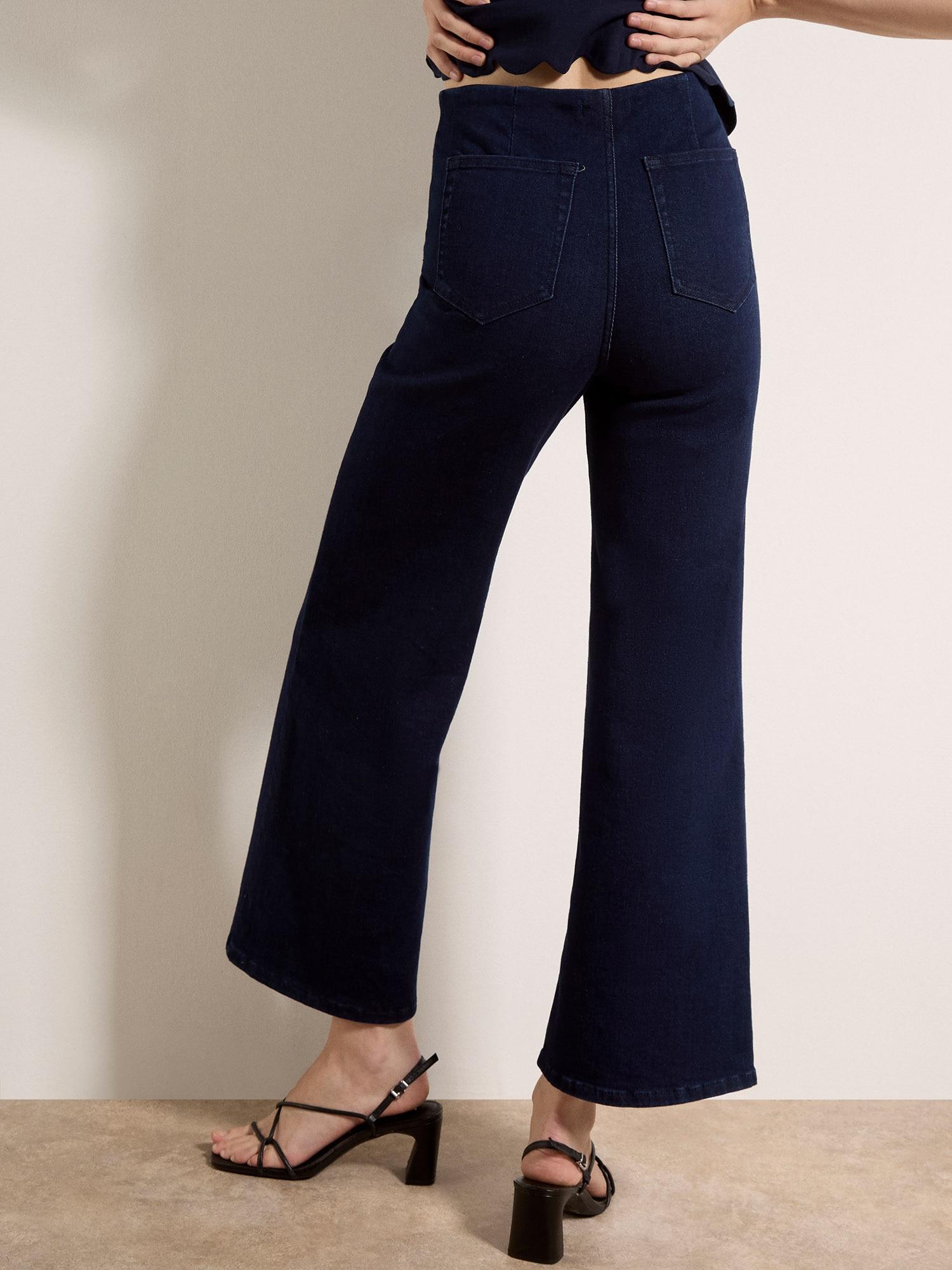 Apricot Regular-fit-Jeans »Zara Jeans« mit weitem Bein und elastischem Bund