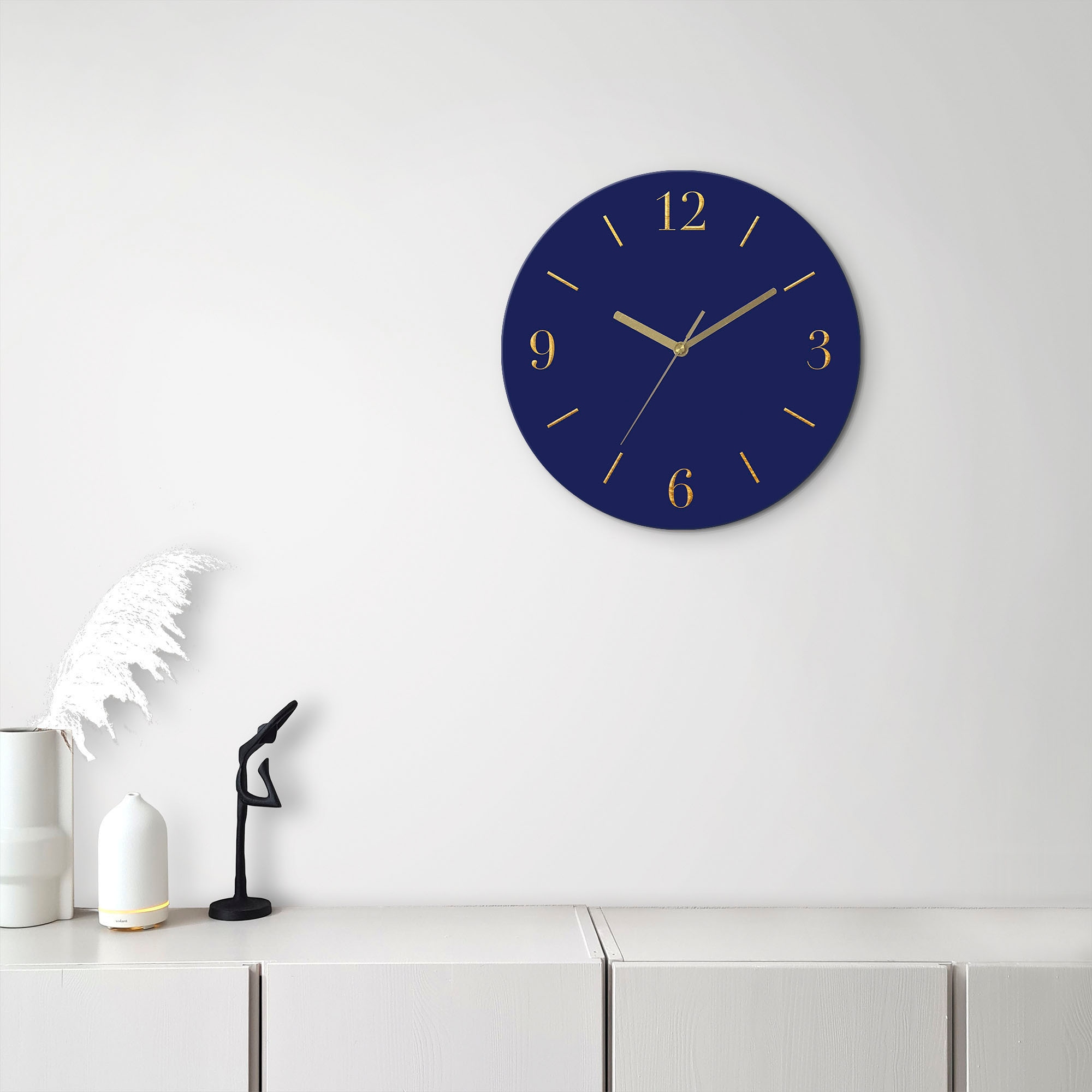 OTTO home Wanduhr "Aurum" wahlweise mit Quarz- oder Funkuhrwerk, lautlos ohne Tickgeräusche