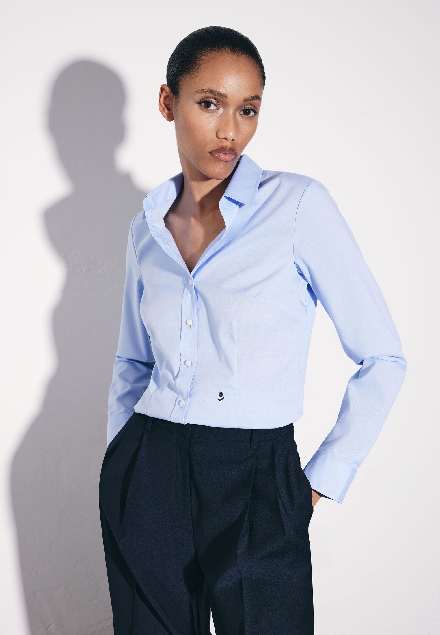 seidensticker Hemdbluse 1/1 Kragen Uni