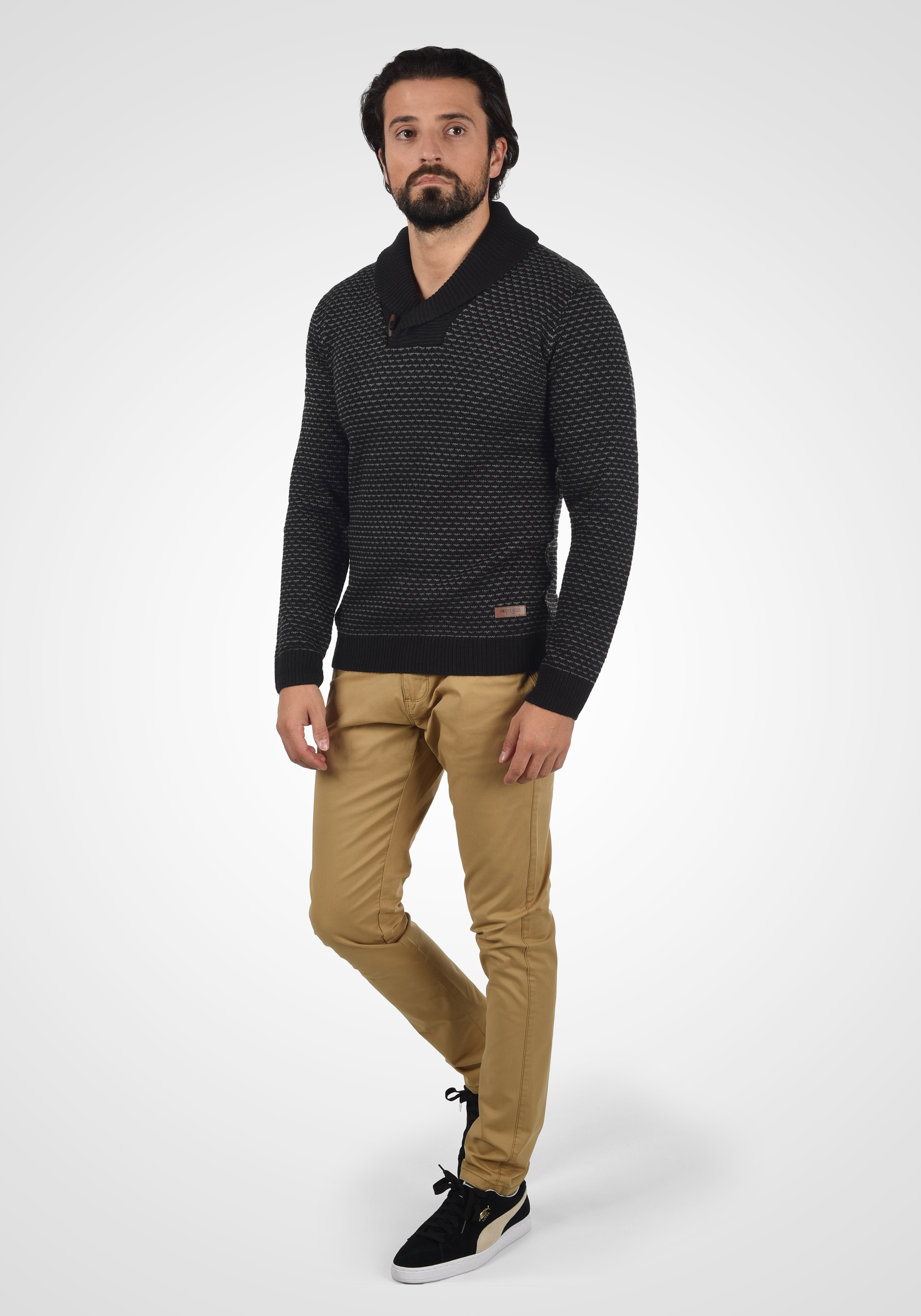 Indicode Strickfleece-Pullover »Strickpullover IDCopent«