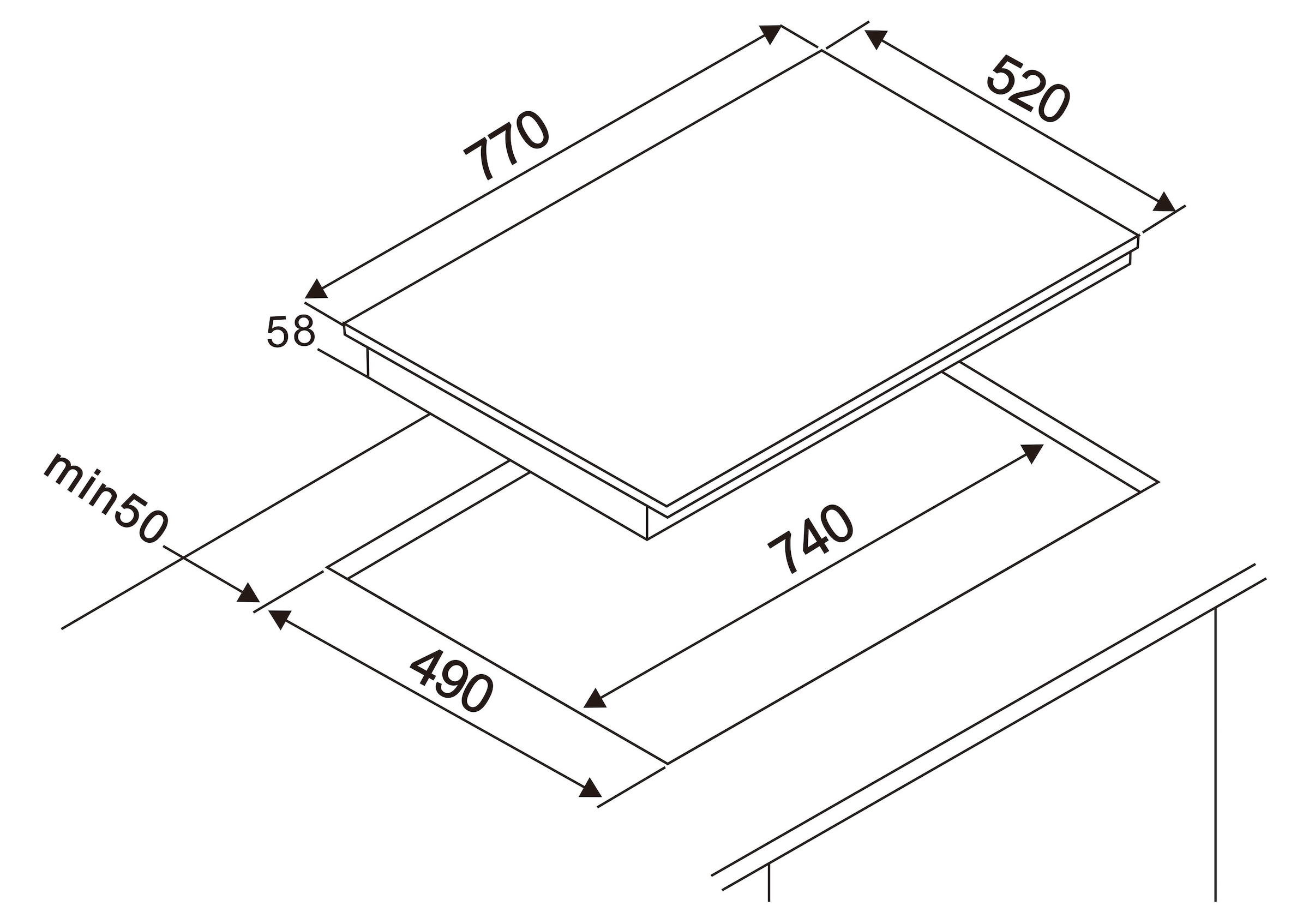 RESPEKTA Induktions-Kochfeld »KM8800IF-28«