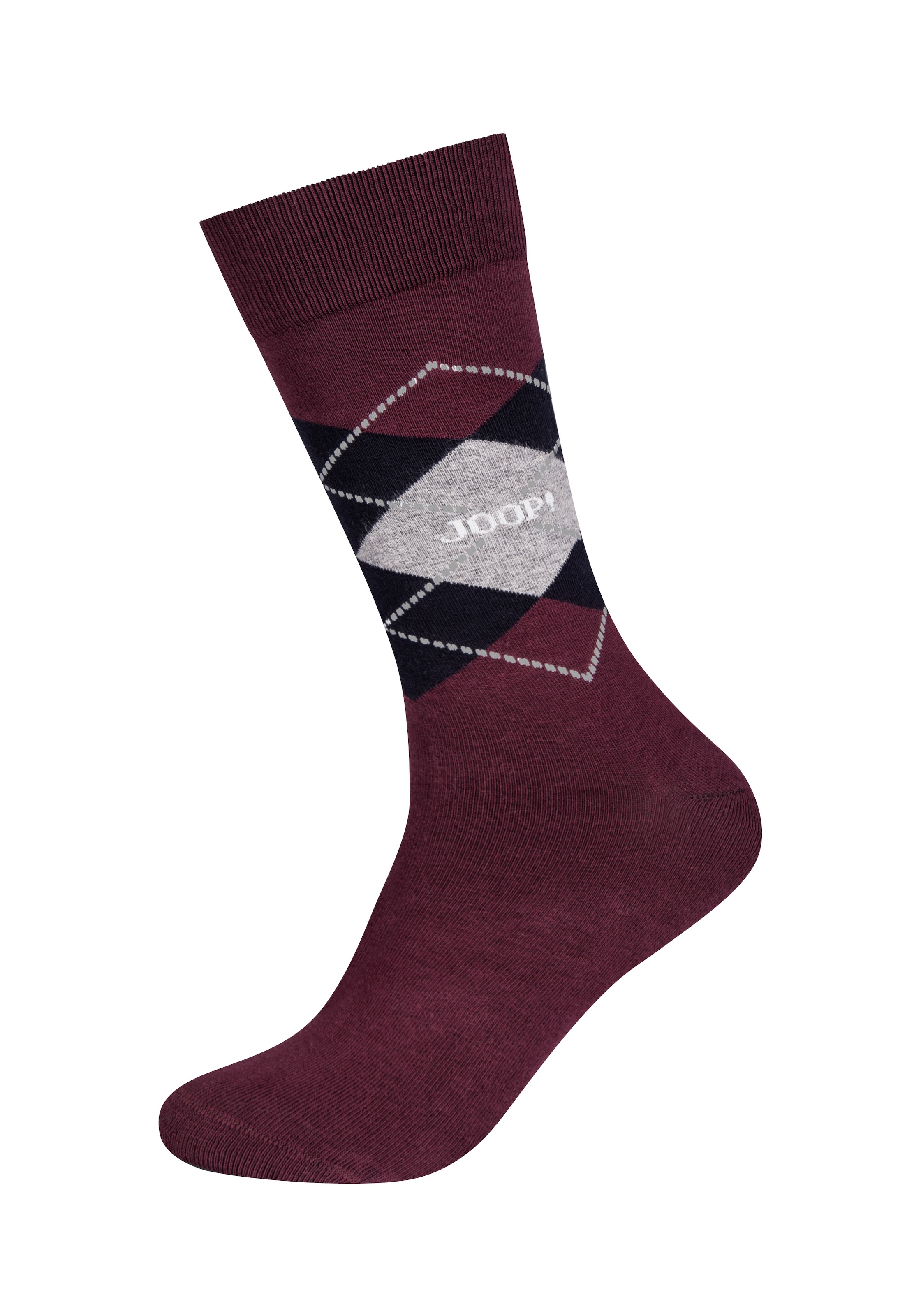 JOOP! Socken »premium essentials« 2er Pack,  Premium Qualität, verstärkte Ferse, verstärkte Zehen, Argyle Design