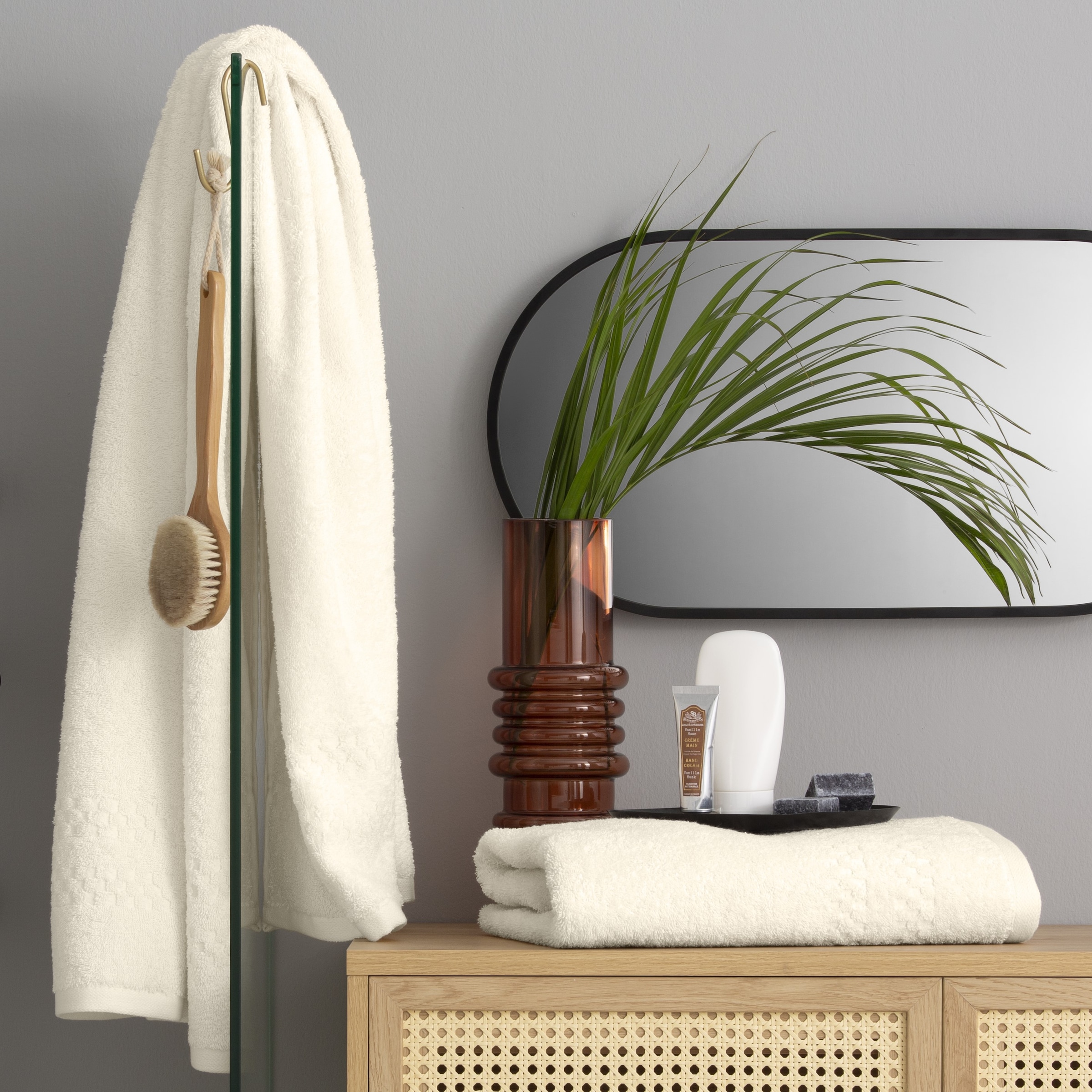 OTTO home Duschtücher »Regona, Duschtücher 70x140cm, flauschig und weich, 500 gr/m²« Premium Handtücher mit Bordüre, Set, 100% Baumwolle, 5 Jahre Garantie