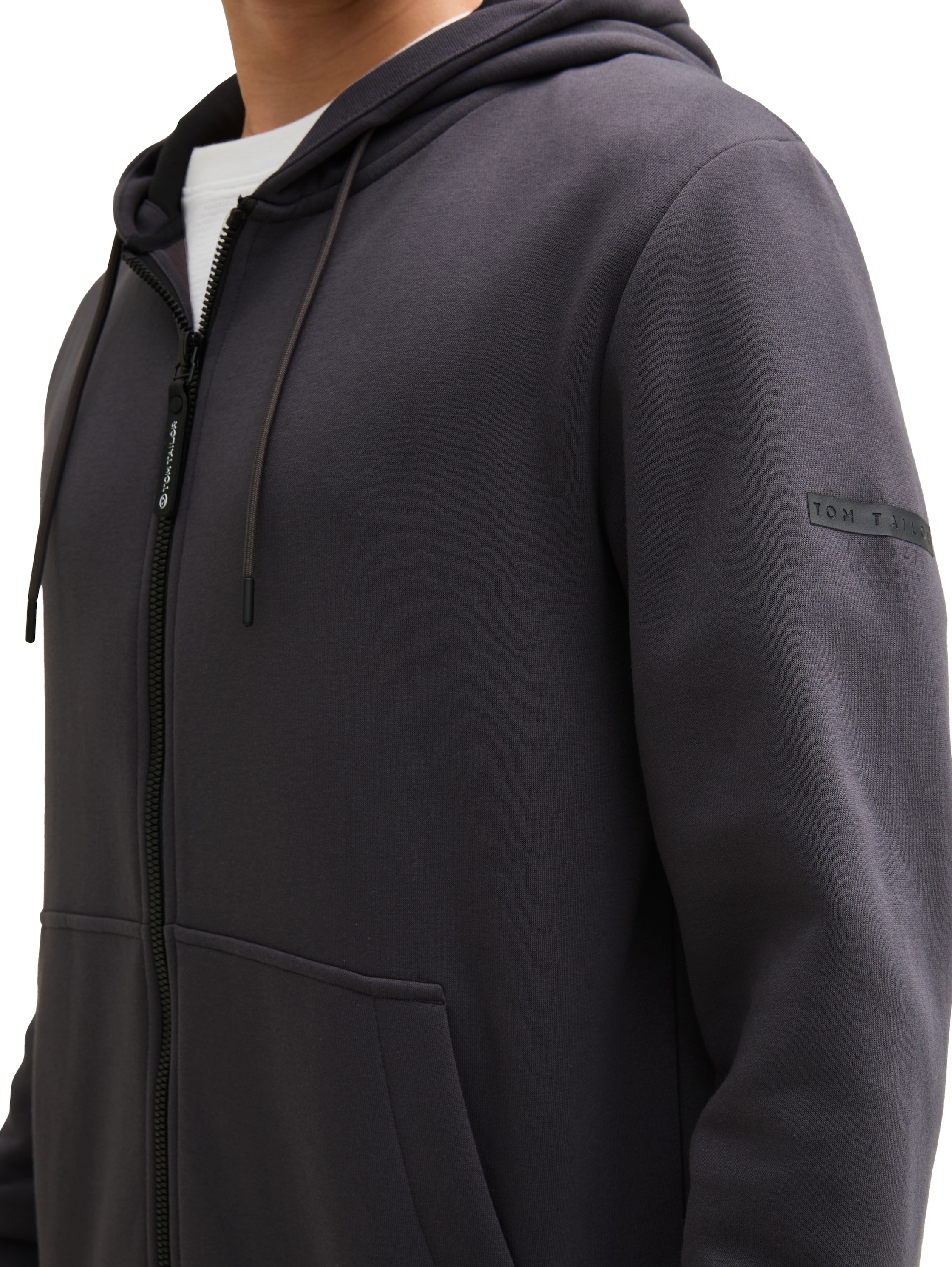 TOM TAILOR Kapuzensweatjacke mit Kapuze