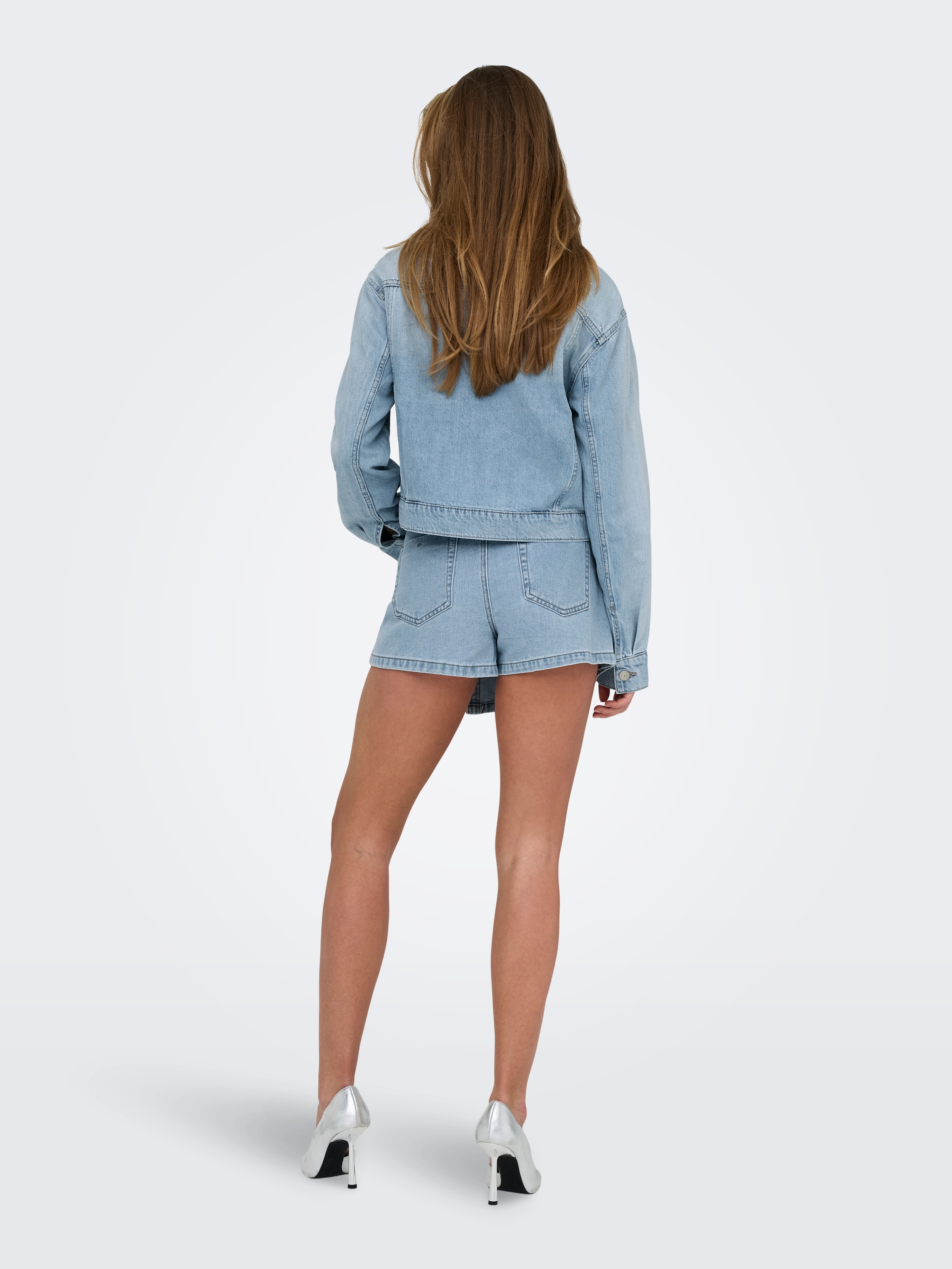 ONLY Jeansjacke »ONLLUMI LS RHINESTONE JACKET DNM PIM«