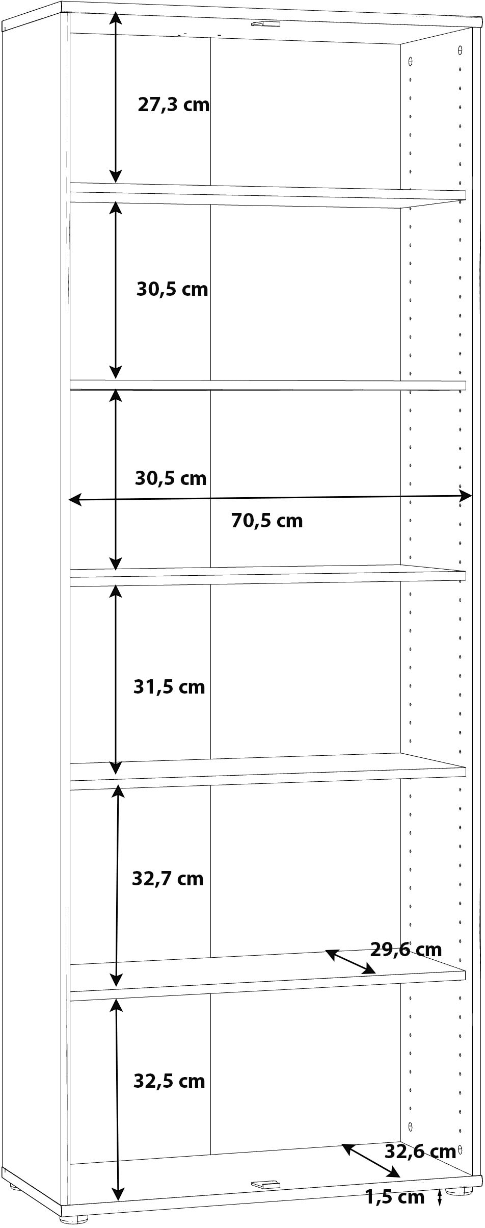 FORTE Schuhschrank »Tempra«, Breite 73,7 cm