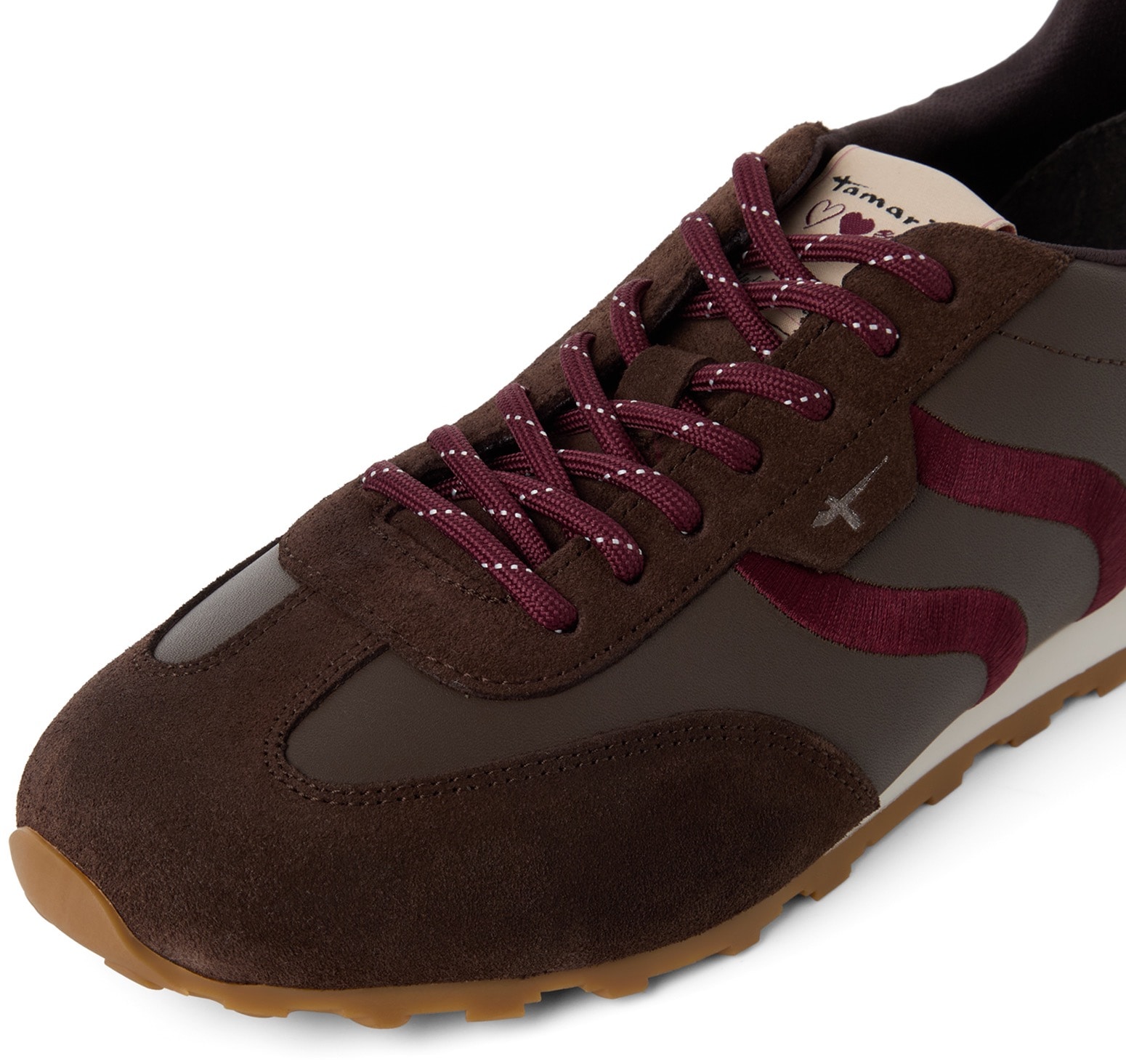 Tamaris Keilsneaker  Freizeitschuh, Halbschuh, Schnürer im Retro-Look