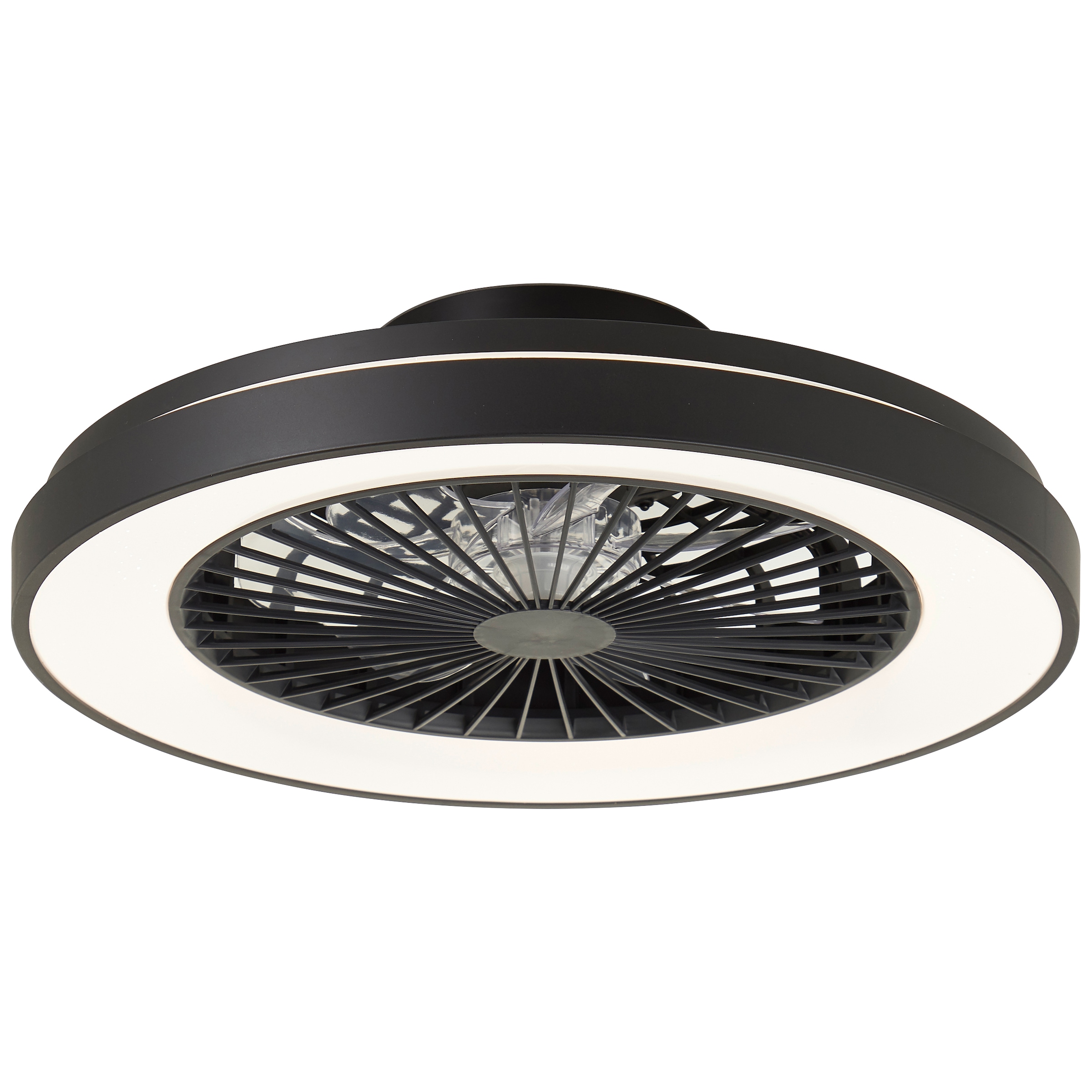 Brilliant LED Deckenleuchte »Mazzaro Deckenventilator« 1 Stk. warmweiß - kaltweiß Deckenlampe, Ventilator, 48,5 cm, digitales RGB, CCT, dimmbar