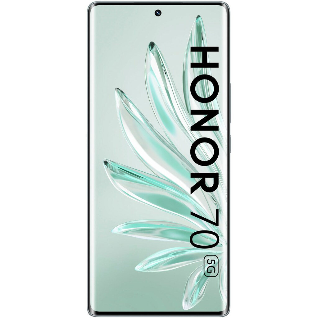 Honor Smartphone »Honor 70 128GB«, Emerald Green, 16,9 cm/6,67 Zoll, 128 GB Speicherplatz, 54 MP Kamera
