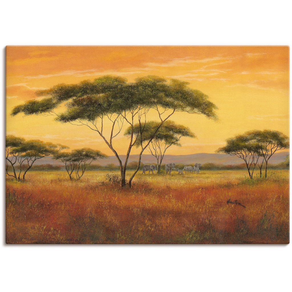 Artland Wandbild »Afrikalandschaft«, Afrika, (1 St.)