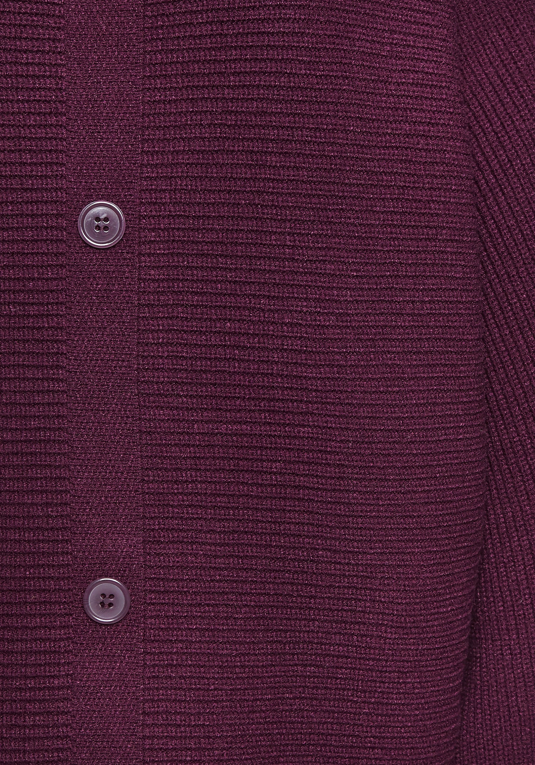 LASCANA Rundhalspullover mit Zierknöpfen hinten, lockerer Strickpullover