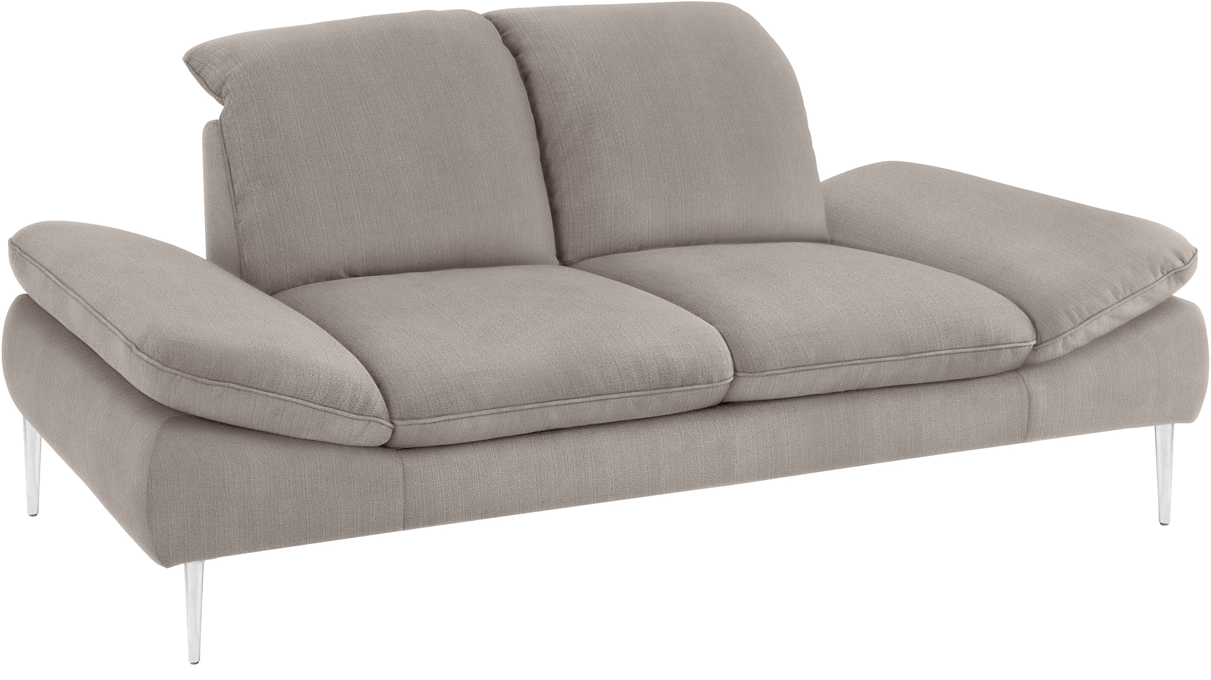 W.SCHILLIG 2-Sitzer »enjoy&MORE«, mit Sitztiefenverstellung, Füße silber matt, Breite 202 cm