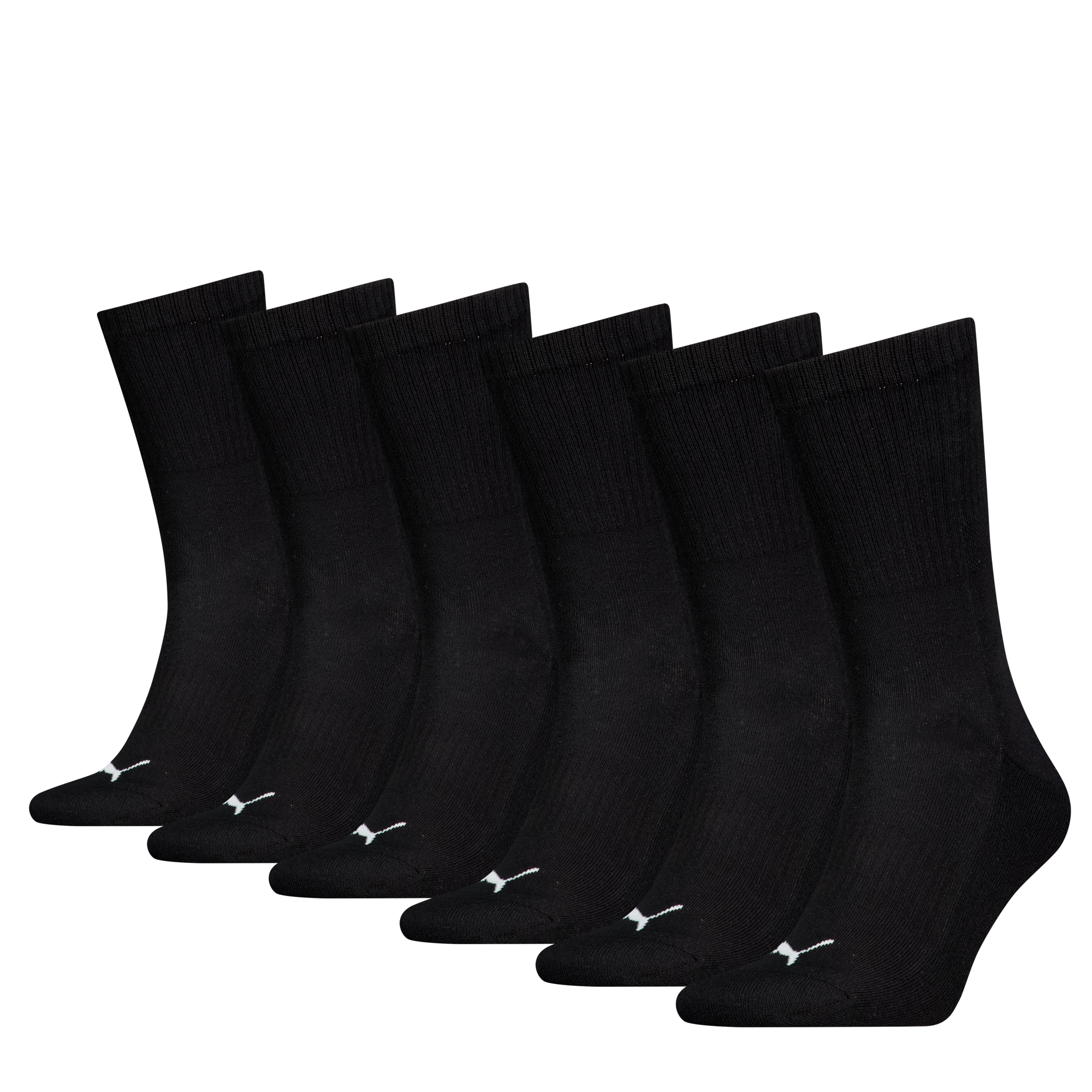 PUMA Socken »PUMA UNISEX CUSHIONED NEXT CREW 6P ECOM«, (6 Paar), mit Logoschriftzug an der Rückseite