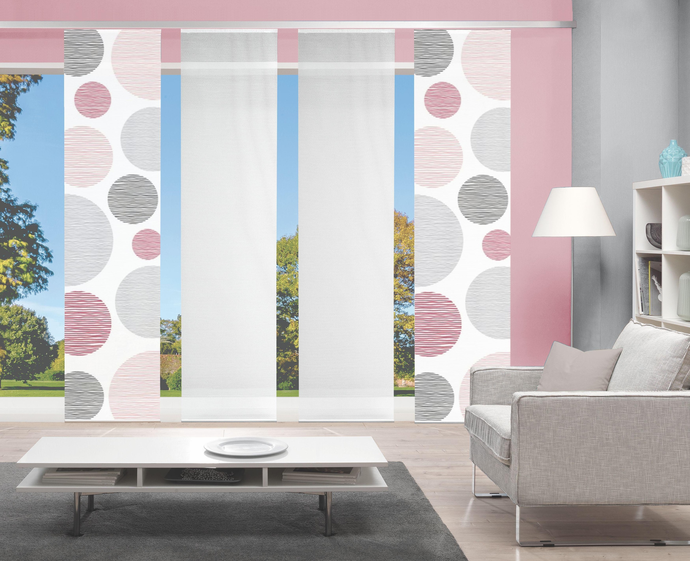 Vision S Schiebegardine »4ER SET BORDEN« Paneelwagen 4 Stk. tlg. HxB: 260x60, Schiebevorhang 4er Set Digitaldruck