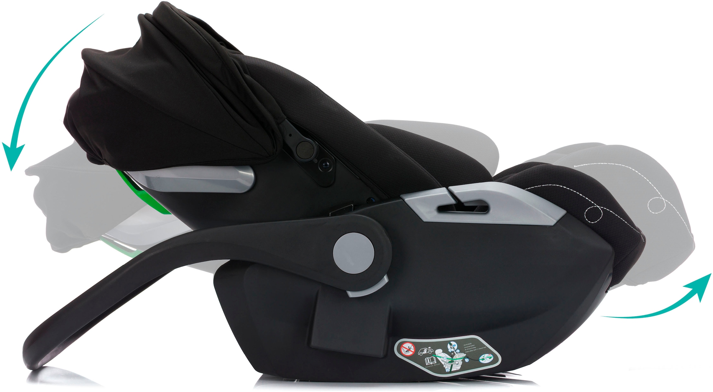 Fillikid Autokindersitz »NOA, inkl. Basisstation«, Gr. 0, 360 °