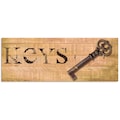 Artland Hakenleiste »Schlüssel«, aus Holz mit 4 Schlüsselhaken – Schlüsselboard, Schlüsselbretter, Schlüsselhalter, Schlüsselaufhänger für den Flur – Stil: Modern
