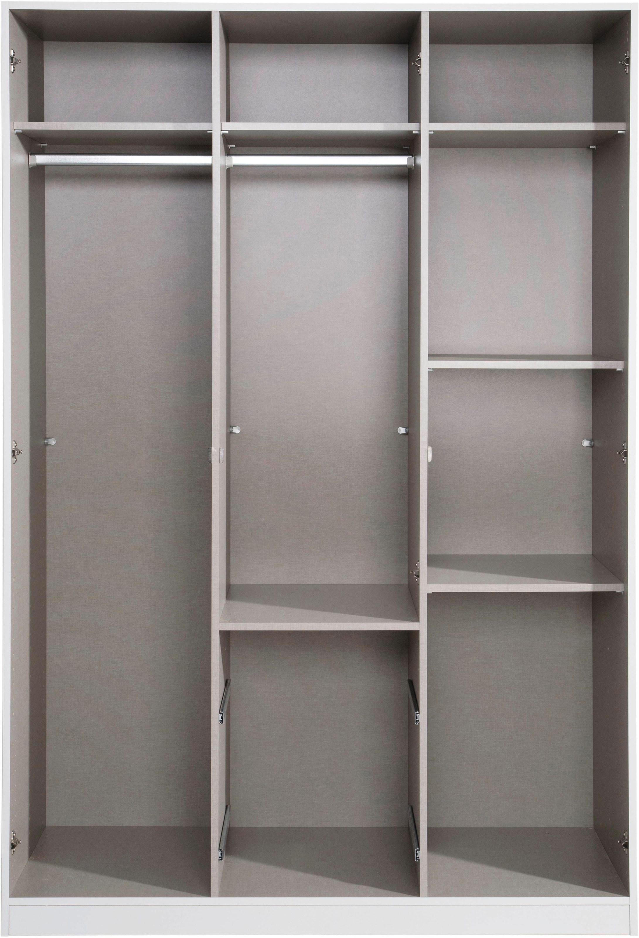 rauch Drehtürenschrank »Buchholz«, (mit Schloss, in Breite 90, 135 und 180 cm), Schubladen mit viel Stauraum mit abschließbaren Türen MADE IN GERMANY