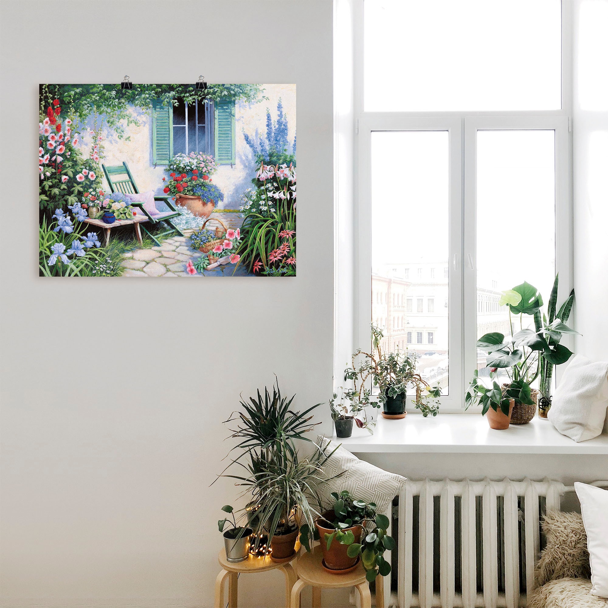 Artland Wandbild »Ein schöner Platz« Garten 1 Stk. tlg. als Leinwandbild, Poster in verschied. Größen