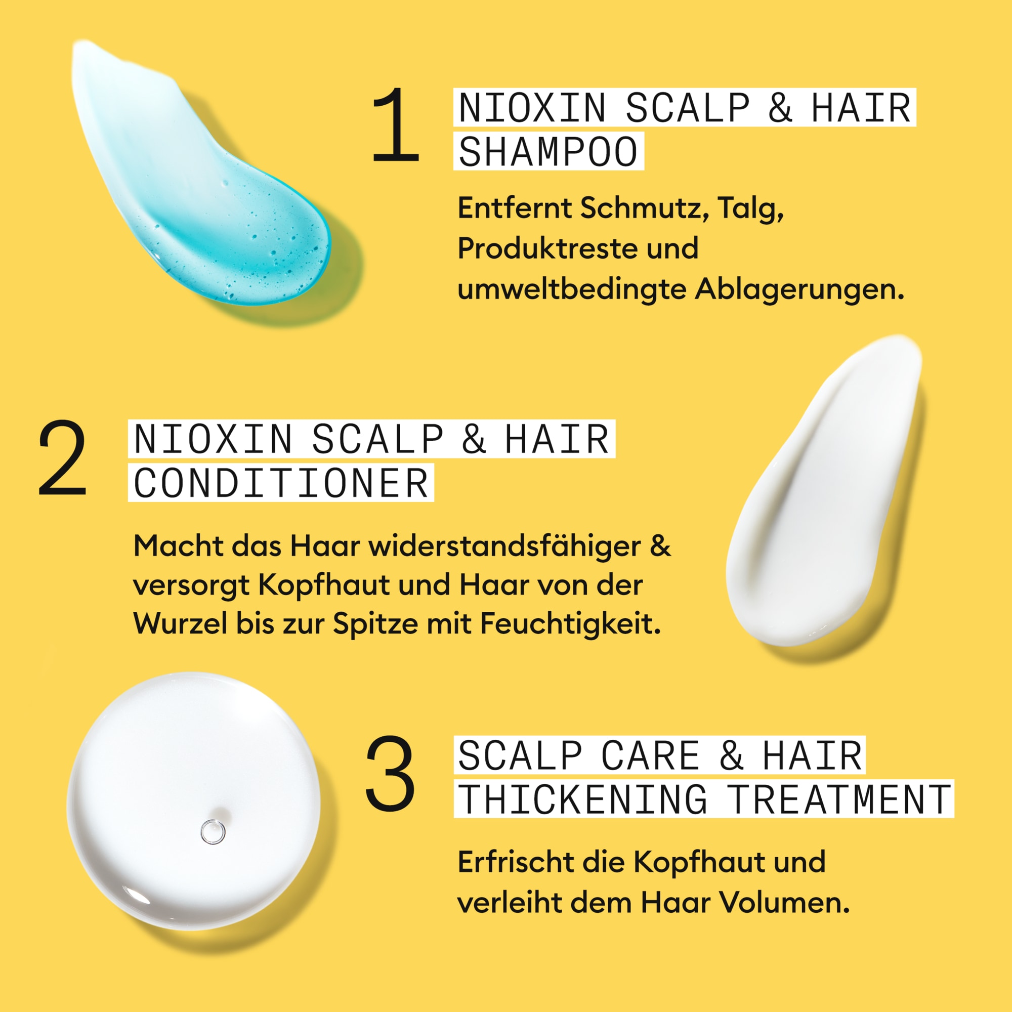 Nioxin Haarpflege-Set »System 1 KIT« mehr Volumen, schützt vor Haarbruch, voller wirkendes Haar