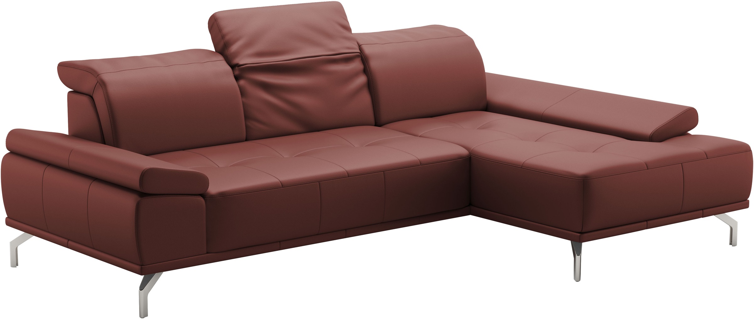 Places of Style Ecksofa »Caluna«, Inkl.Sitztiefenverstellung, wahlweise mit Kopf- und Armteilverstellung