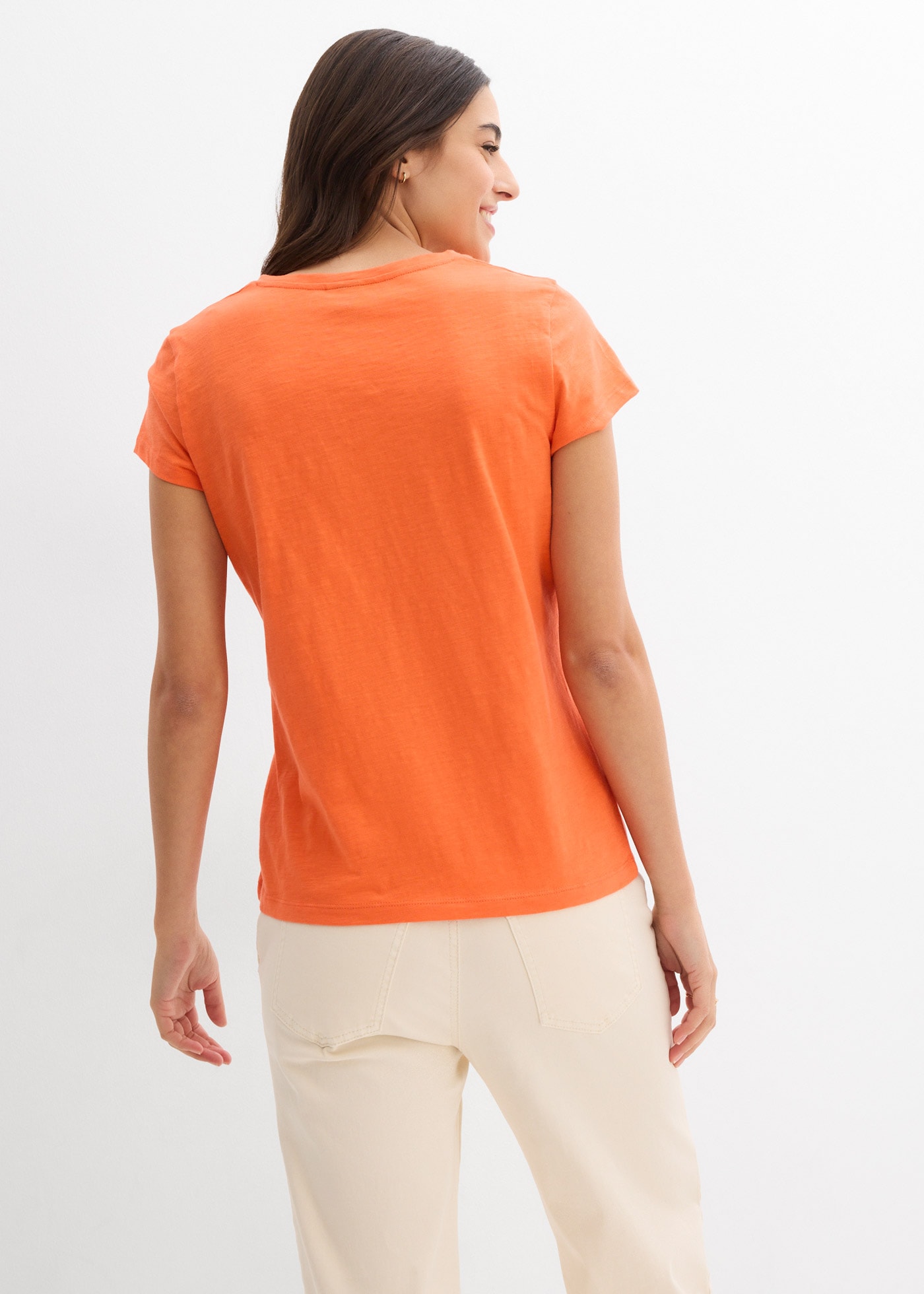 bonprix T-Shirt Packung, 2er, 2 lockere Passform, Kurzarm, für Frühling und Sommer, Baumwolle